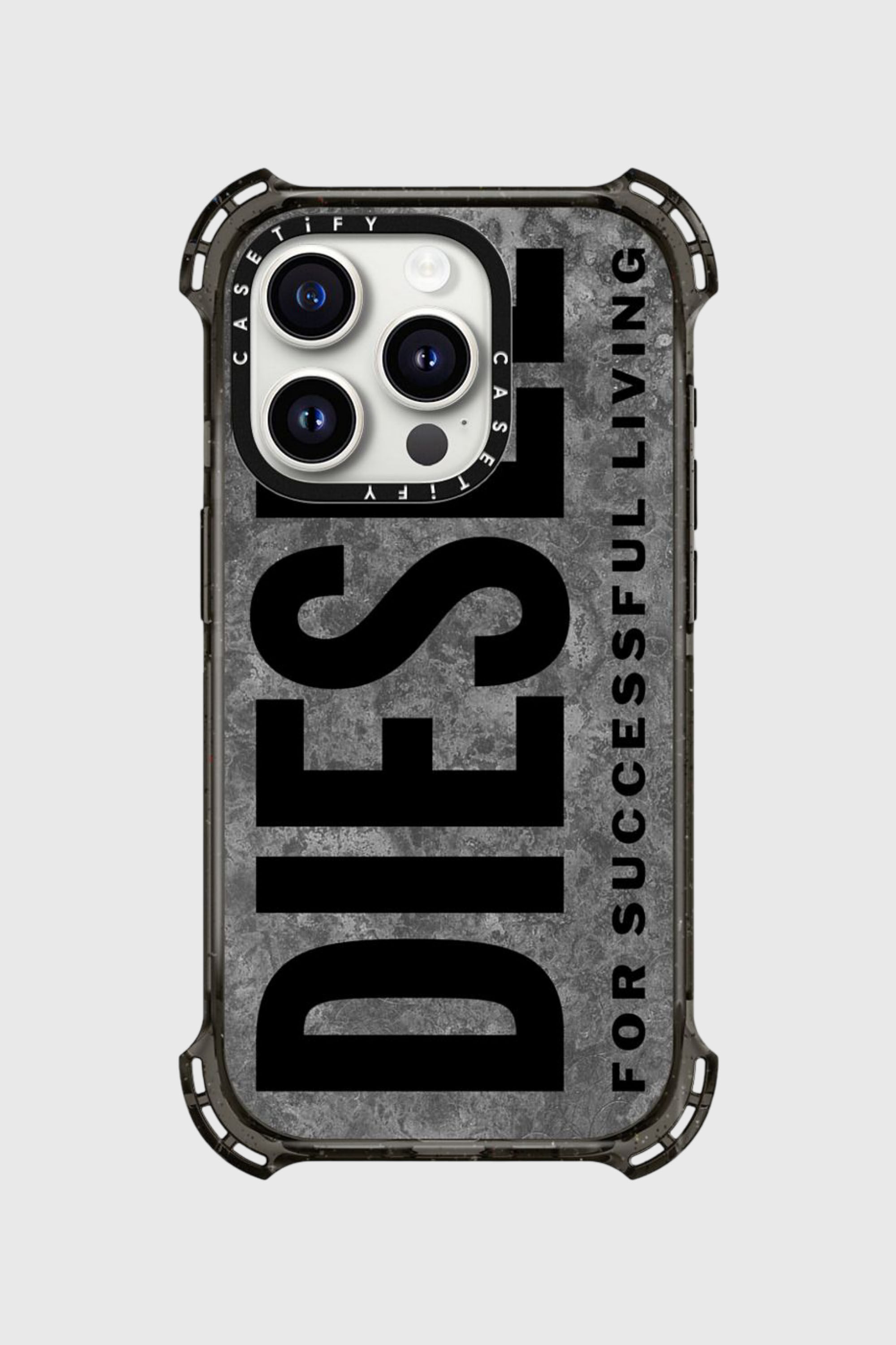 Diesel - 60300 CASETIFY MOULDED CASE, Unisex's IPHONE 15 PRO in グレー/ブラック - 5