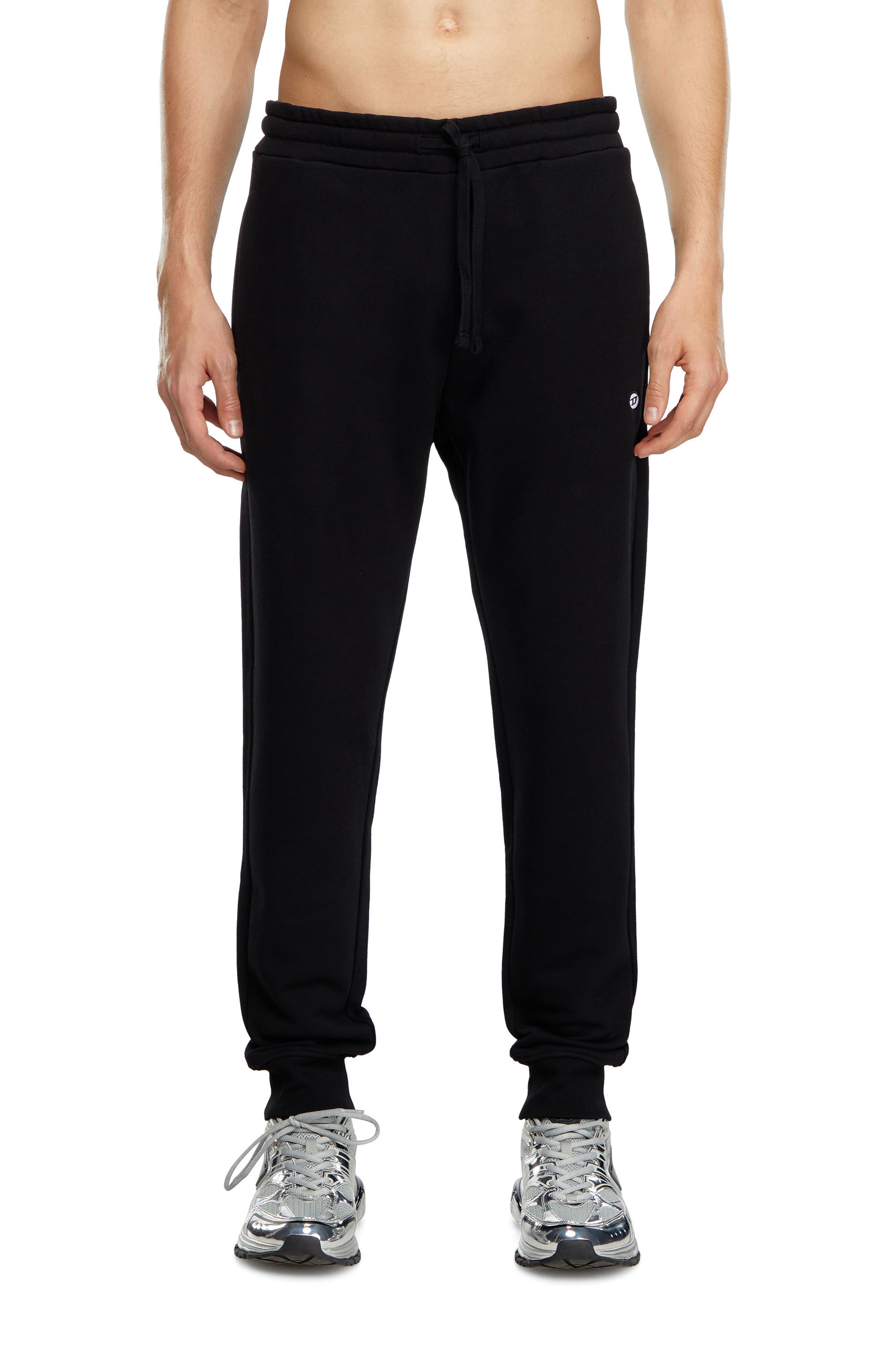 Diesel - P-TARY-DOVAL-PJ, Male's Track pants with Oval D patch in ブラック - 1
