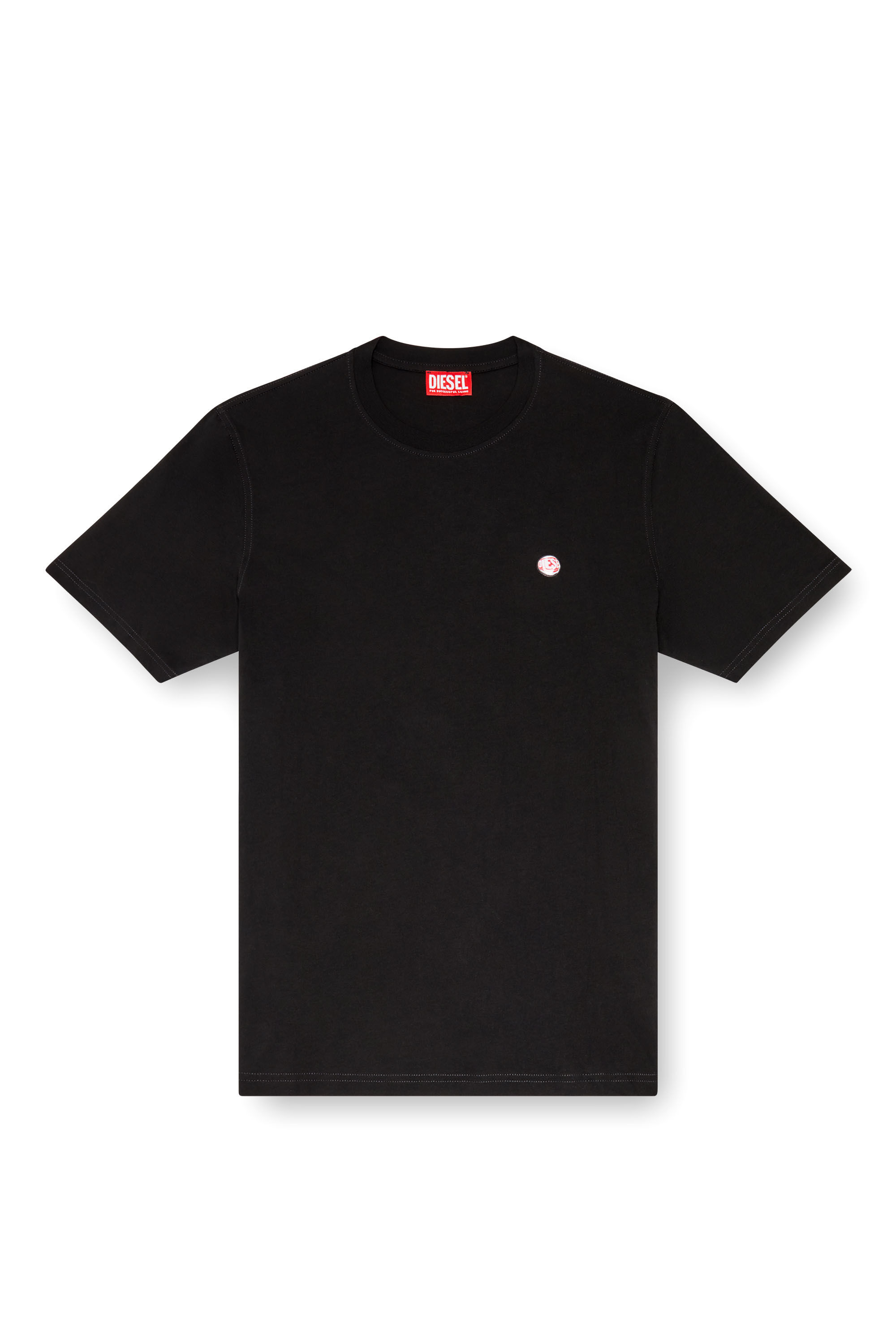 T-ADJUST-K17 T-shirt with peephole logo｜ブラック｜メンズ｜DIESEL