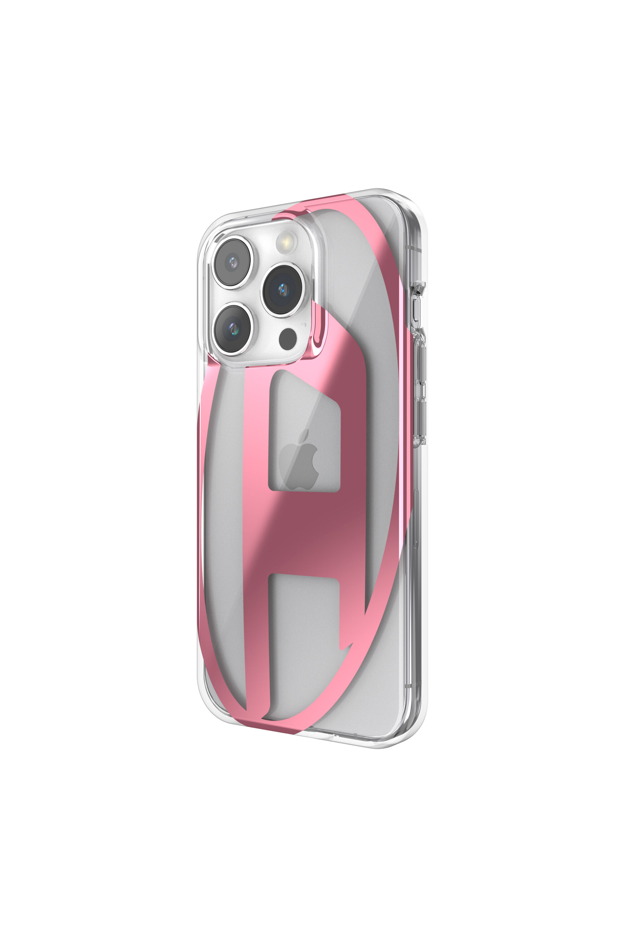 Diesel - 54110 MOULDED CASE, Unisex's iPhone 15 Pro クリアケース in ピンク / ホワイト - 4
