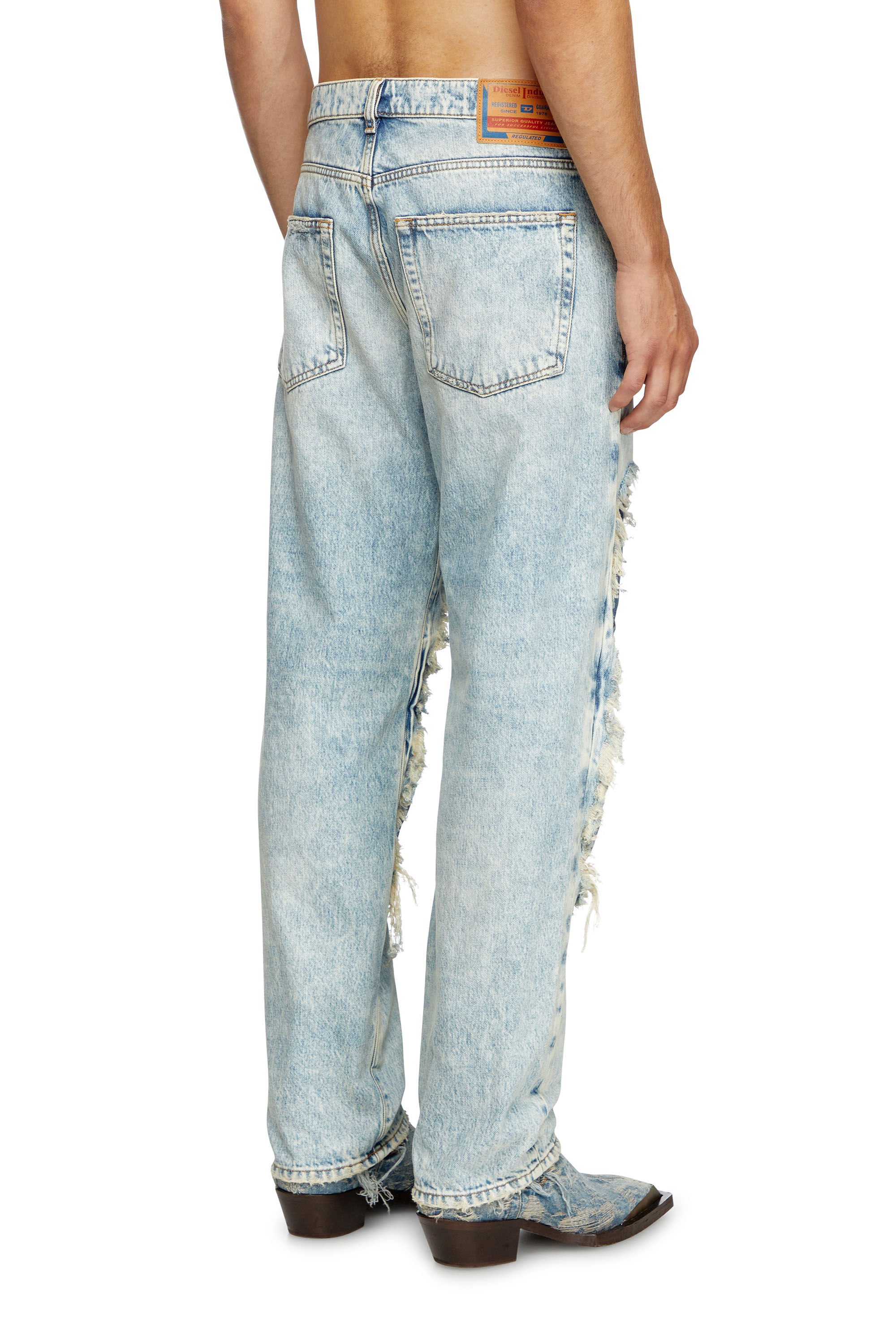 Diesel - Unisex's Relaxed Jeans D-Fire 0AJEN, ライトブルー - 4