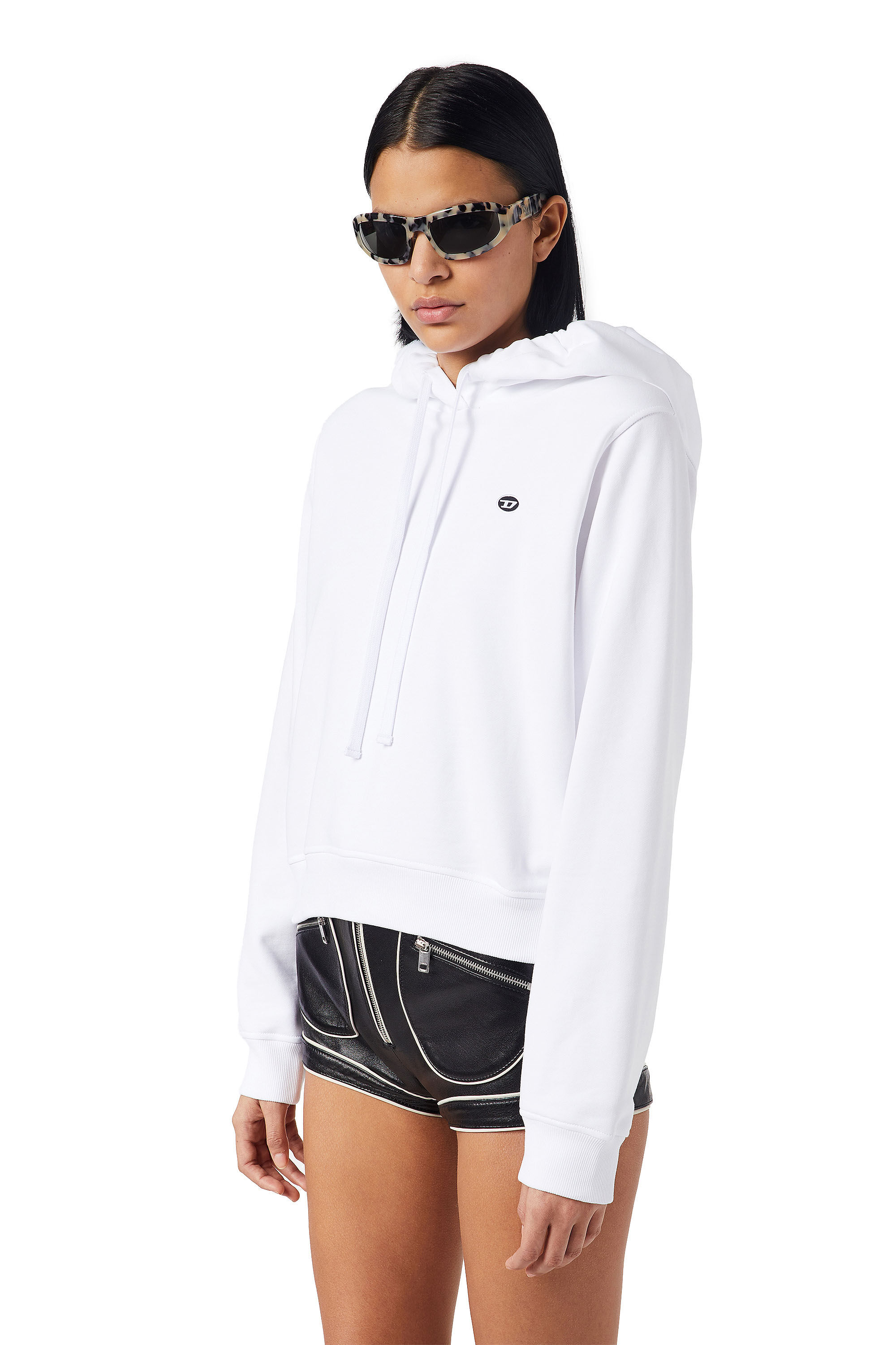 Diesel - F-REGGY-HOOD-DOVAL-PJ, Female's スウェット パーカー ロゴ in ホワイト - 6