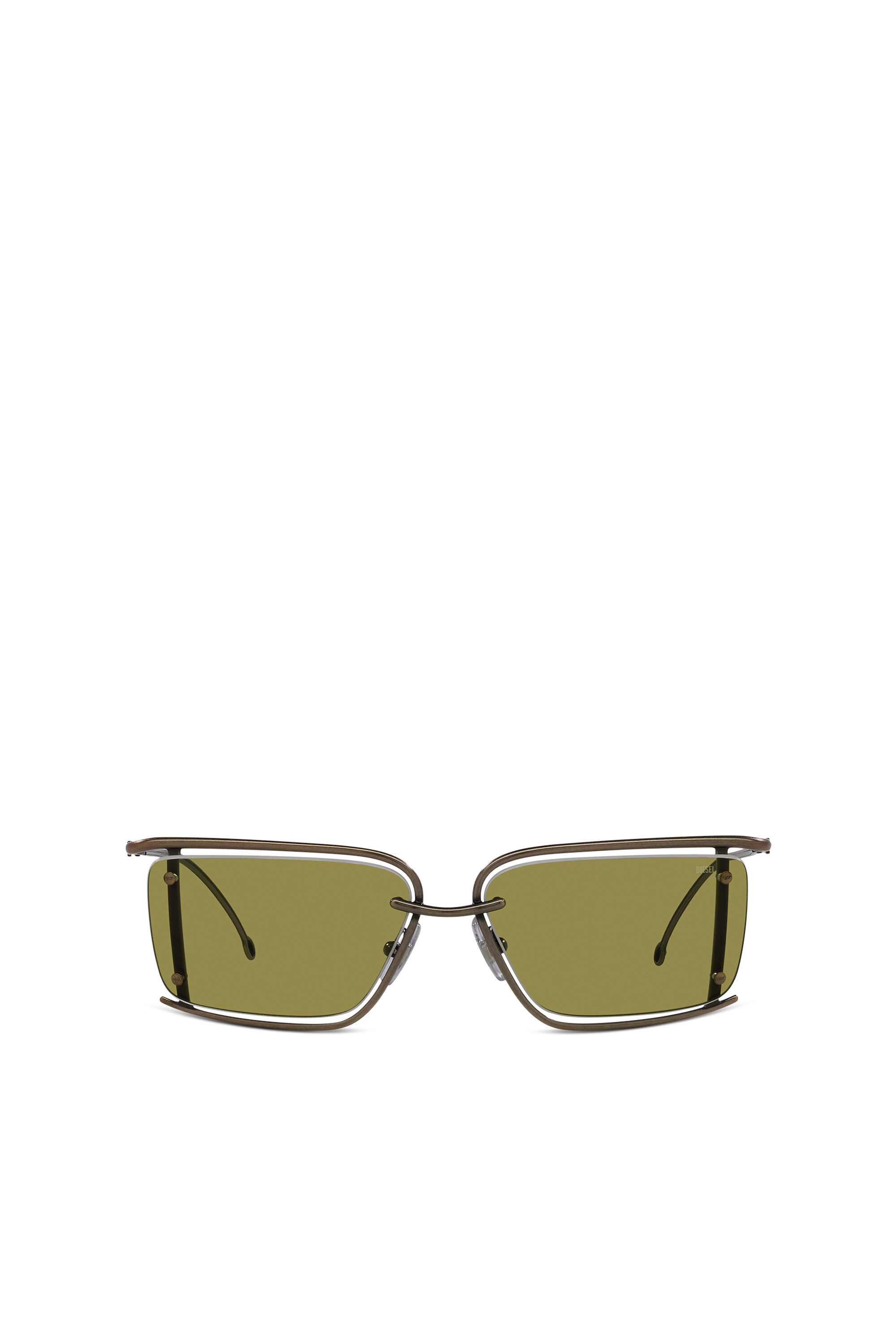 Diesel - 0DL1002, Unisex's サングラス in ミリタリーグリーン - 1