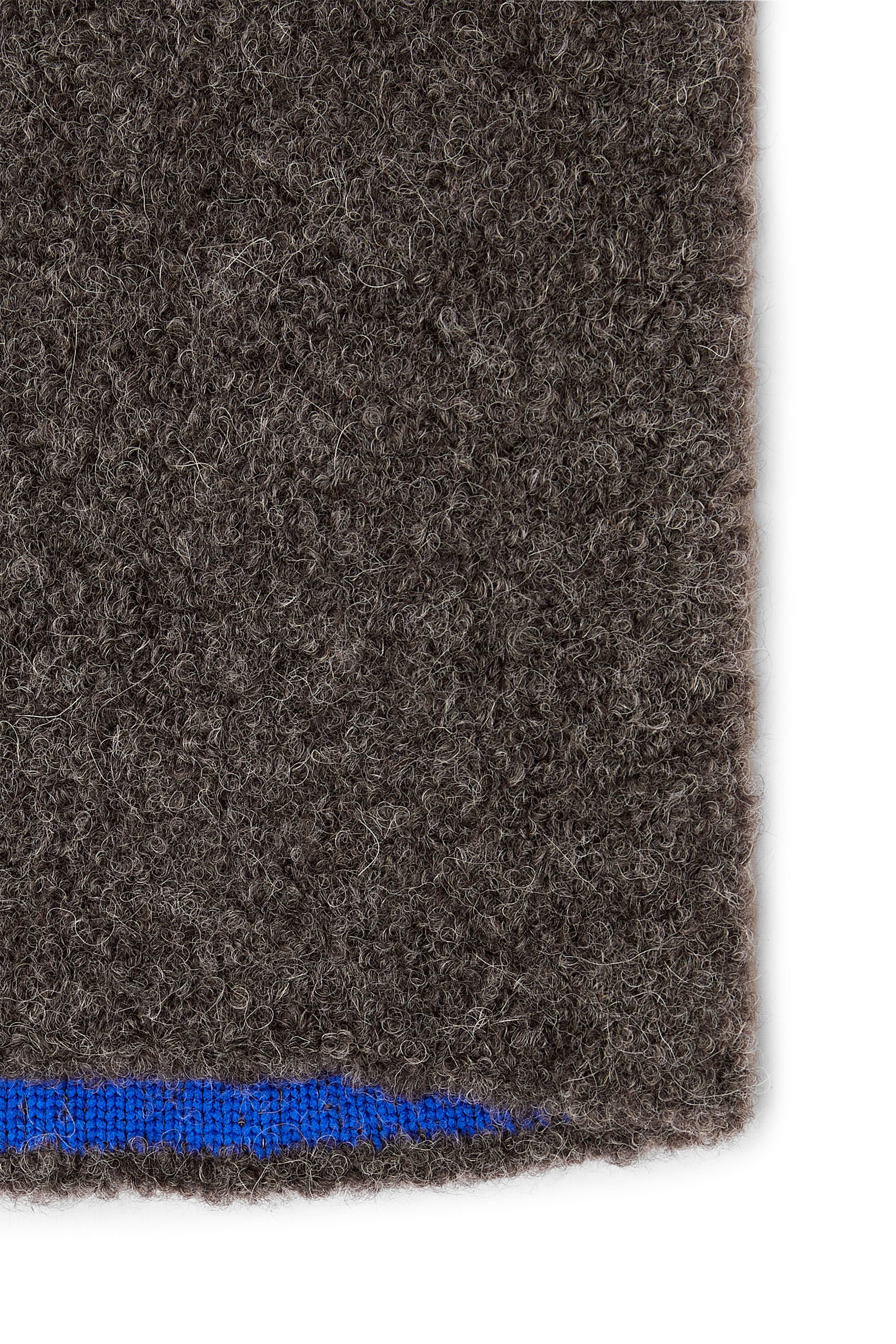 Diesel - K-ECOLINO, Unisex's Bouclé neckwarmer with contrast reverse in グレー/ブルー - 3