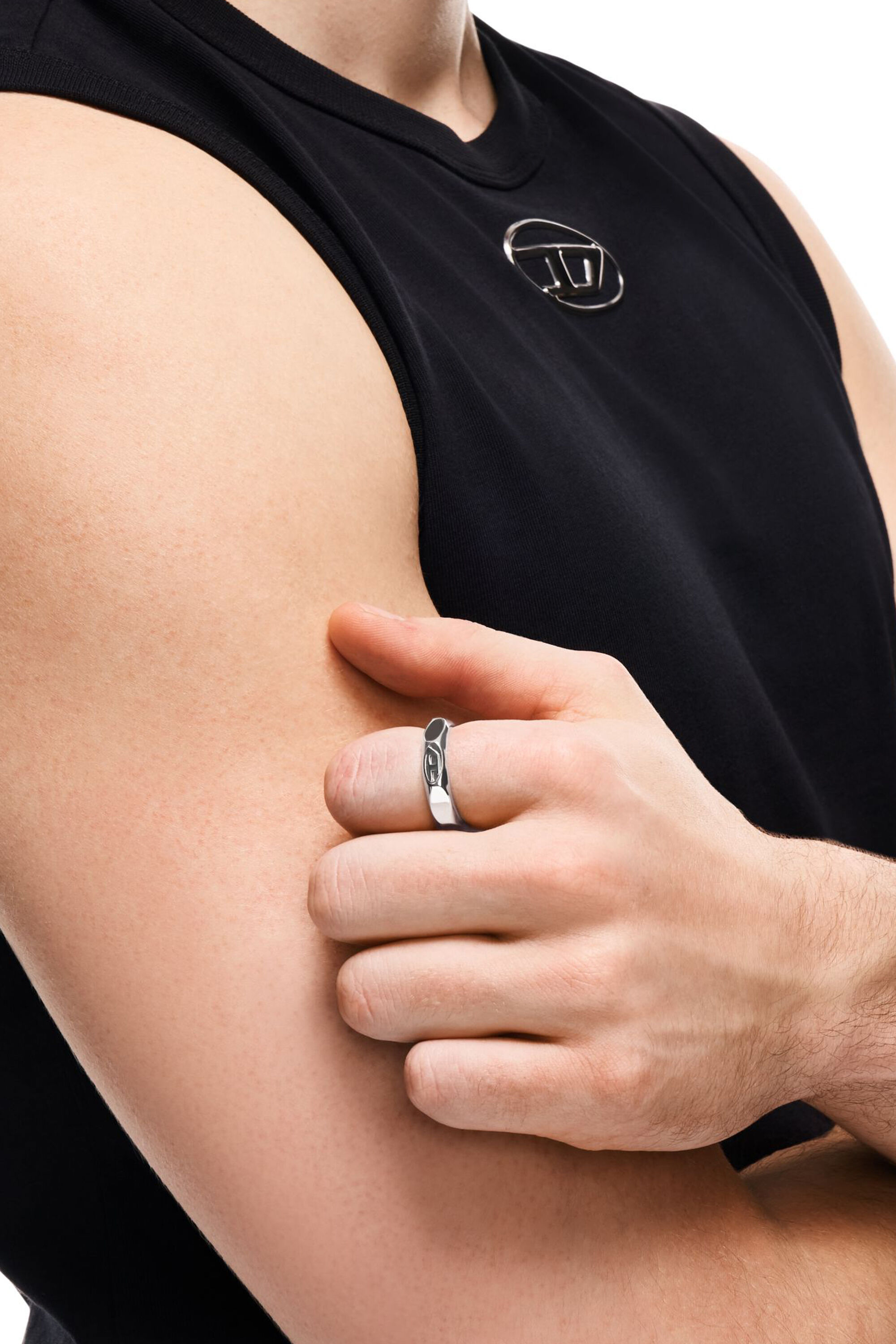 Diesel - DX1693040 JEWELLERY, Unisex's Stainless steel band ring in シルバー - 5