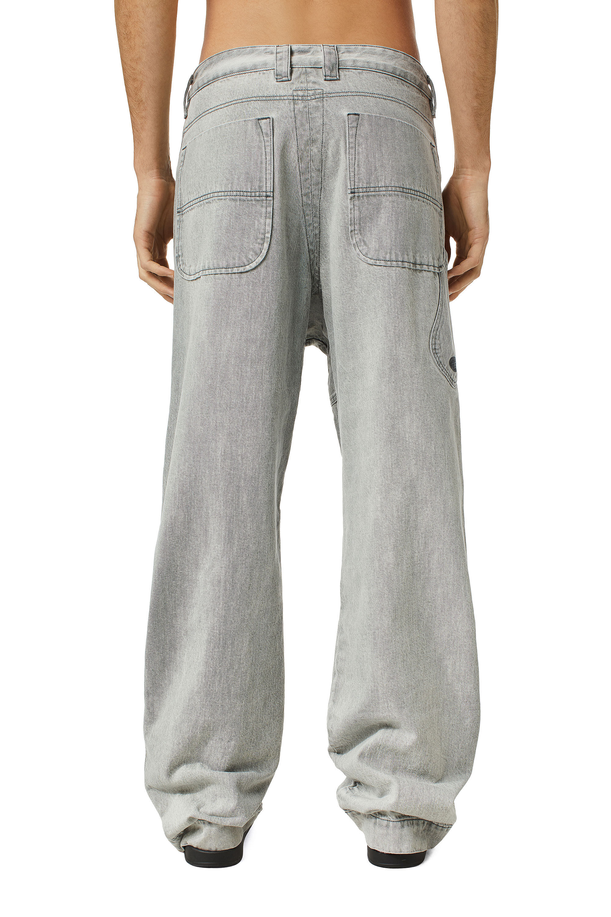 Diesel - D-Fransy 0ICVH Straight Jeans, グレー - Image 4