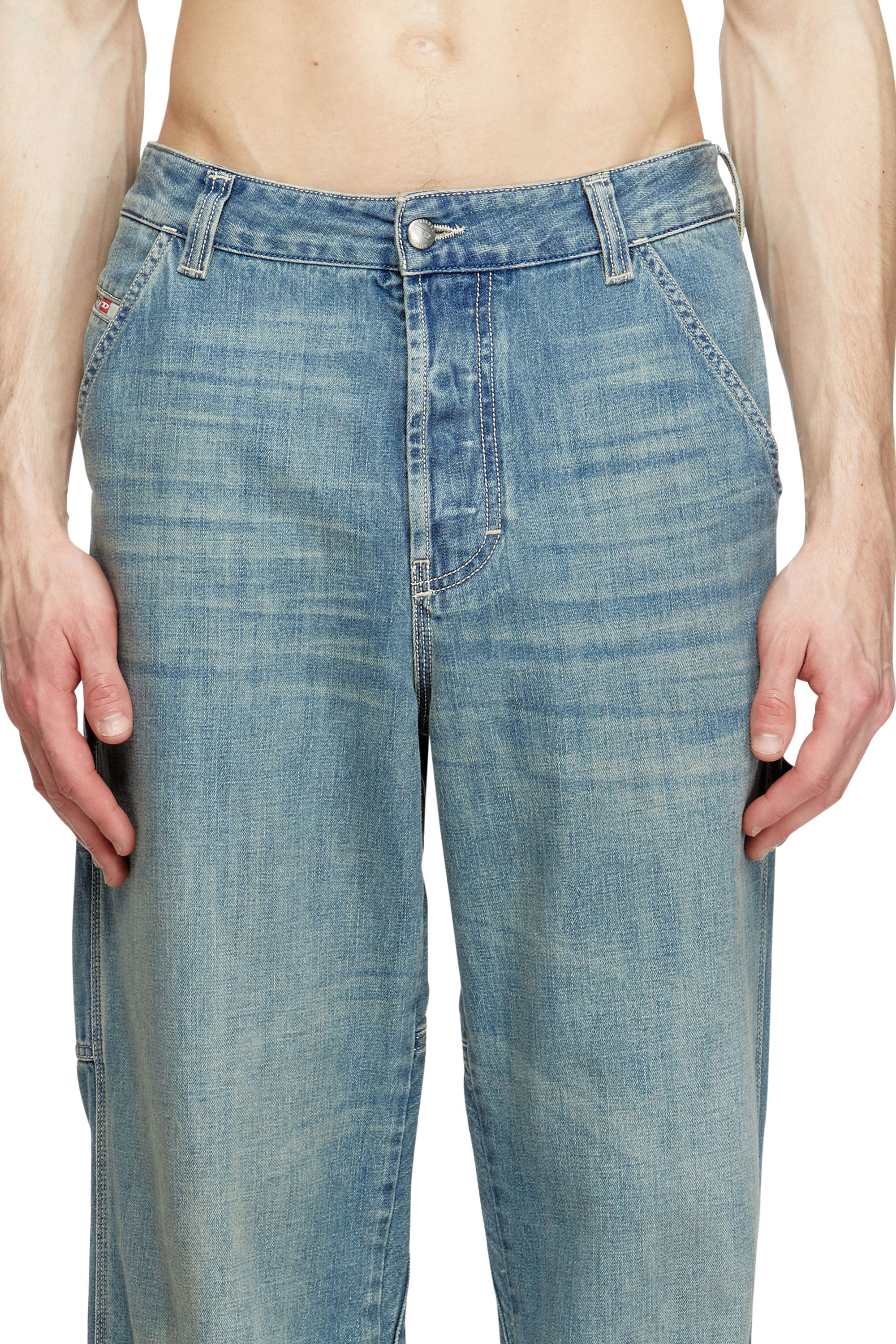 Diesel - Male's Relaxed Jeans D-Livery 068SK, ライトブルー - 5