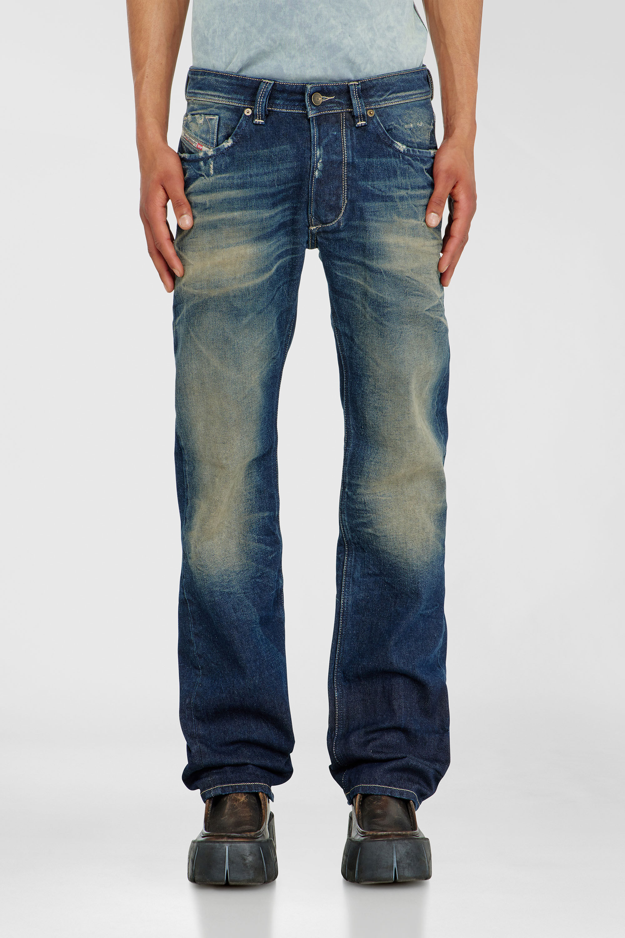 Diesel - Male's Regular Jeans 1985 Larkee 007EH, ダークブルー - 5