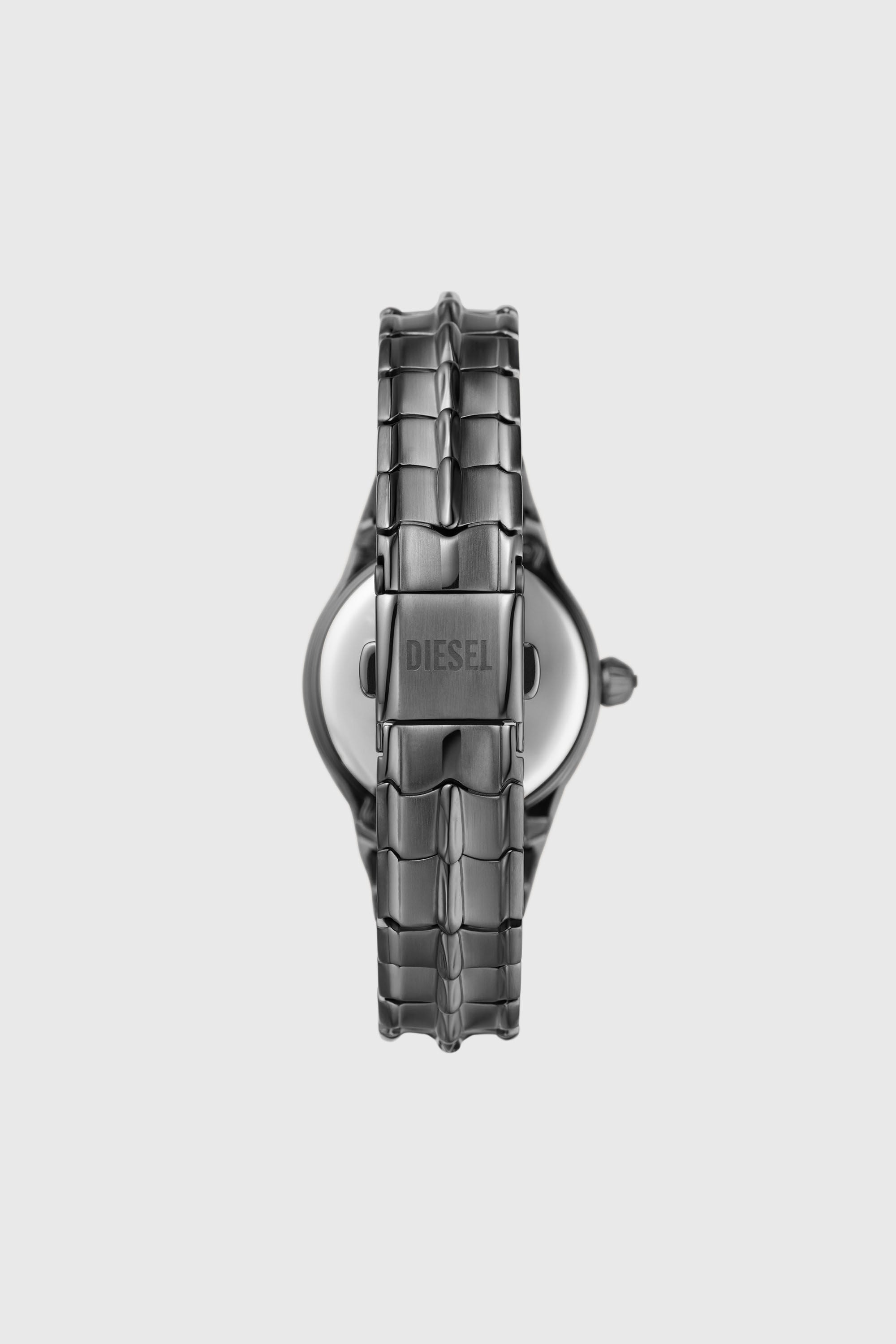 Diesel - DZ5603, Female's Vert three-hand gunmetal stainless steel watch in ダークグレー - 2