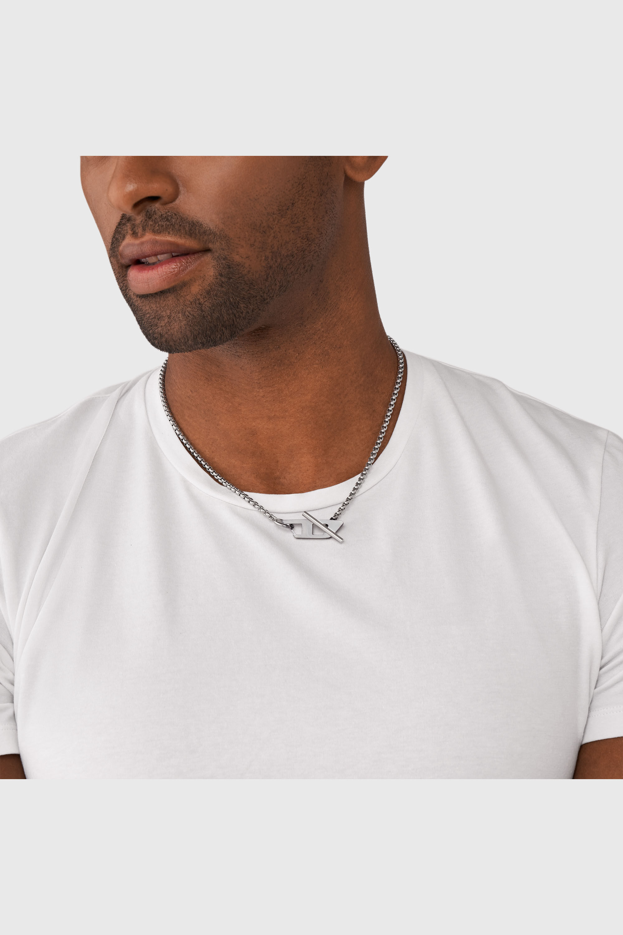 Diesel - DX1477, Unisex's ネックレス in シルバー - 4