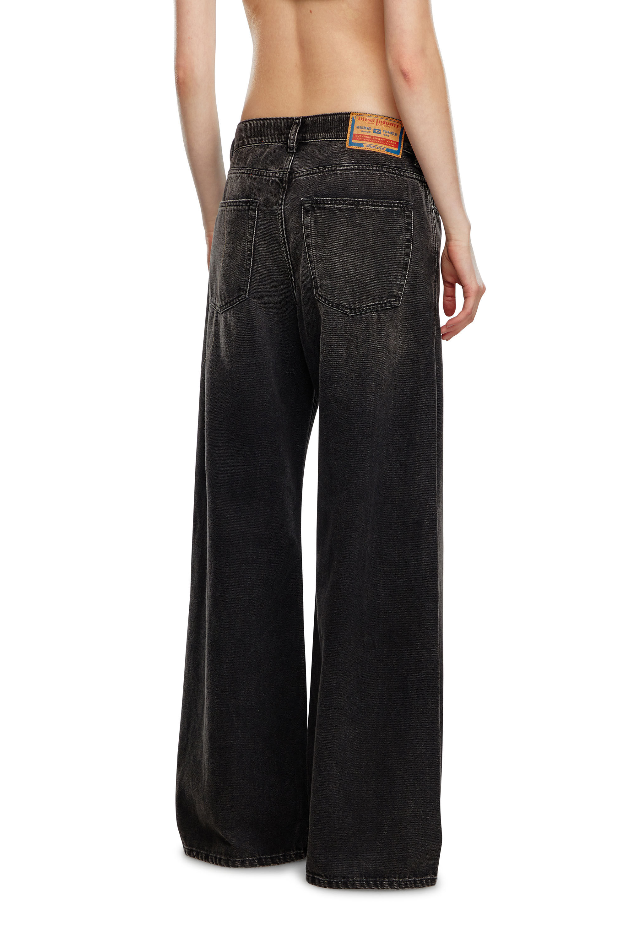 Diesel - Female's Relaxed Jeans 1996 D-Sire 09J96, ブラック/ダークグレー - 4