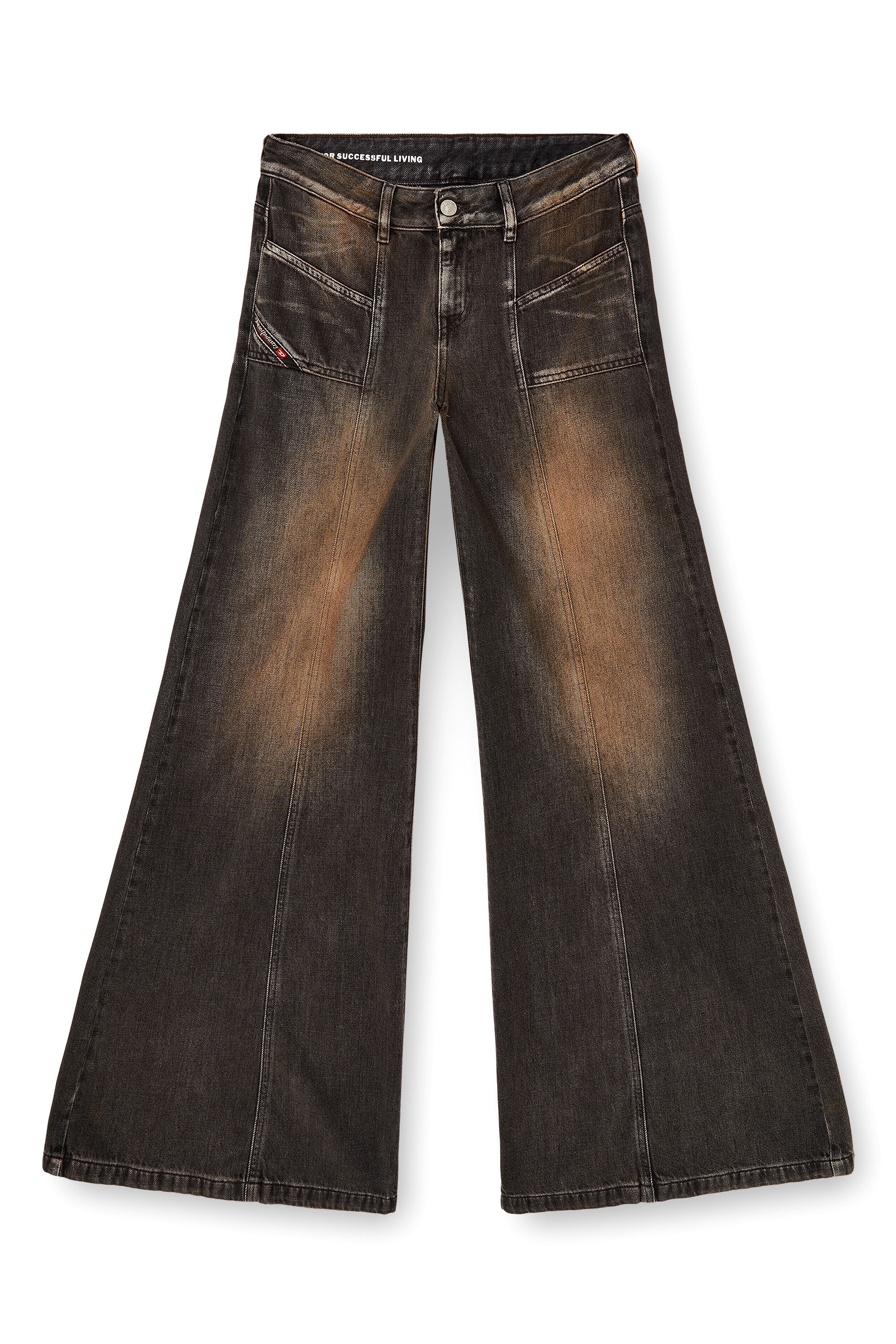 Diesel - Female's Flare Jeans D-Akii 068TX, ブラック/ダークグレー - 2