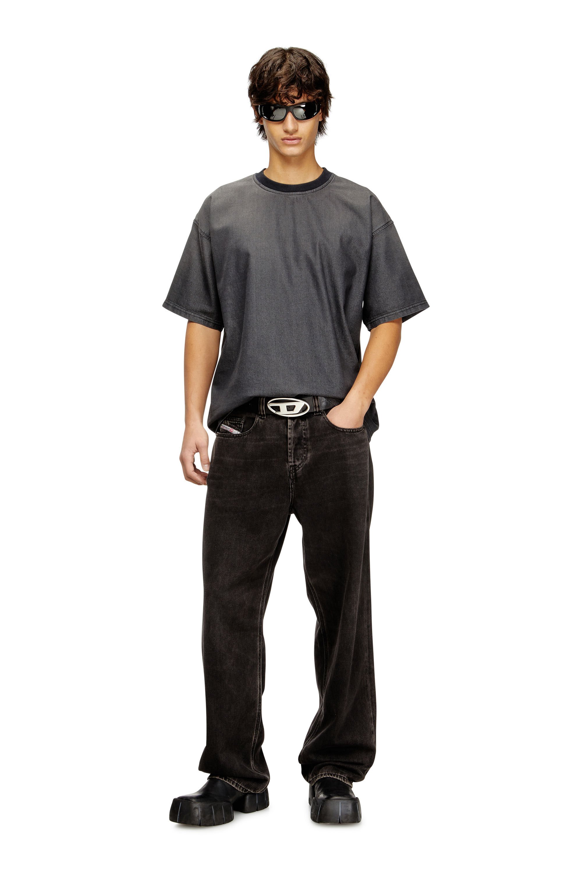 Diesel - D-BOX JOGG, Male's ジョグ トップ in グレー - 1