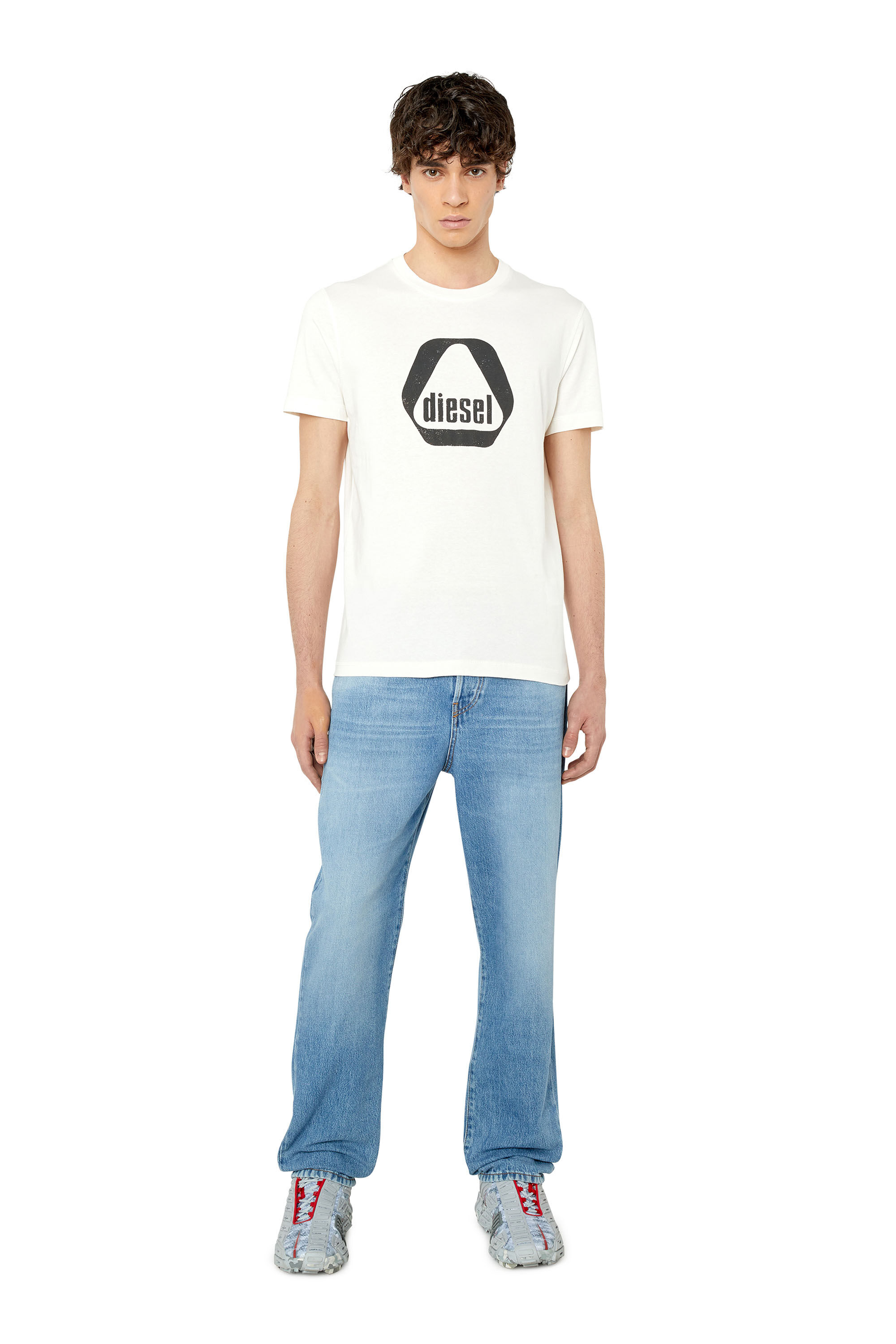 Diesel - T-DIEGOR-G10, Male's Tシャツ グラフィック in ホワイト - 1