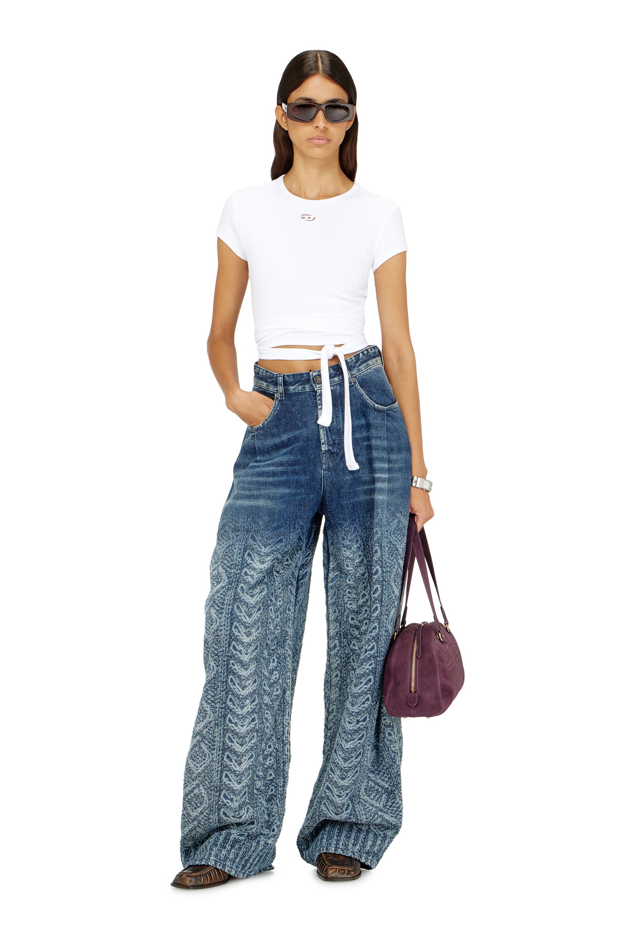 Diesel - T-BUNNY-TAIL-S1, Female's 半袖トップ in ホワイト - 1