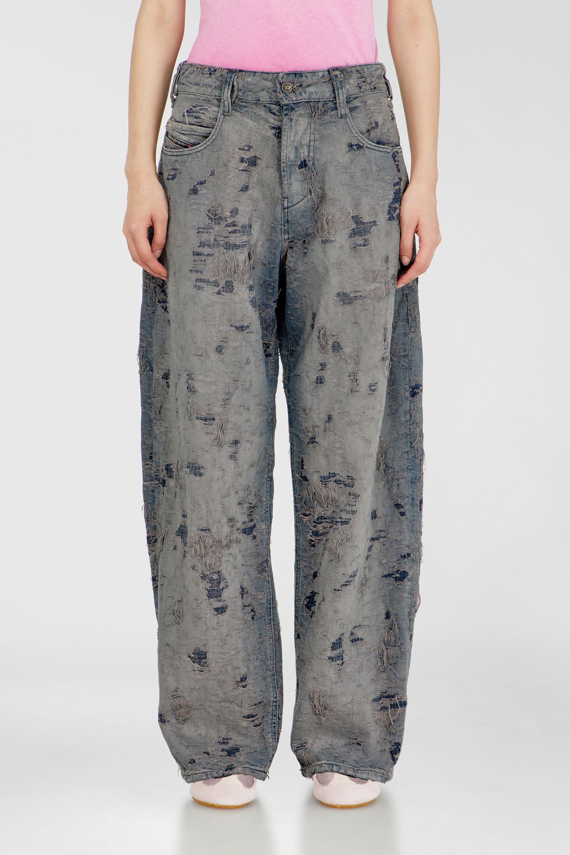 Diesel - Unisex's Relaxed Jeans 1997 D-Enim-M 007EW, ダークブルー - 6