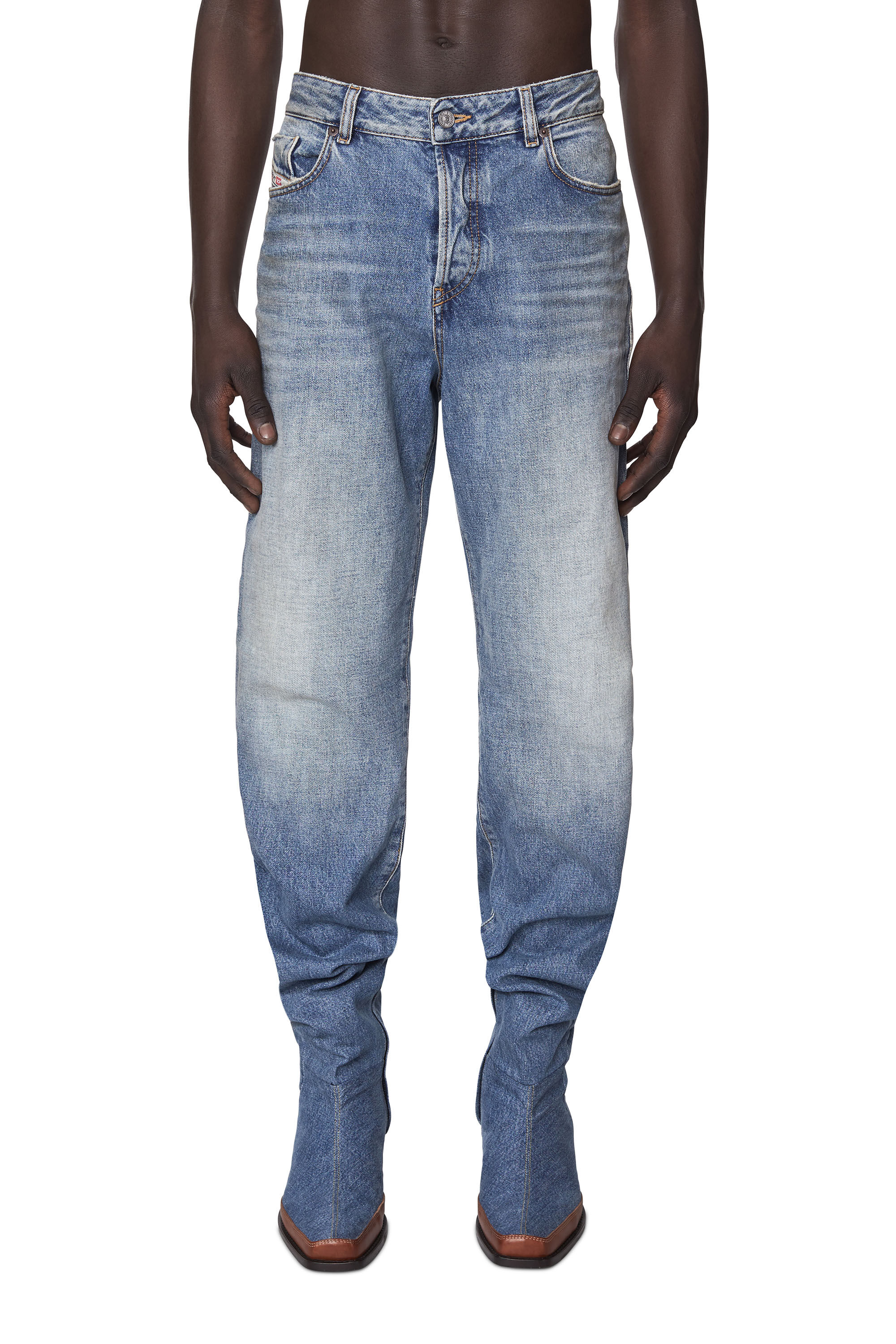 Diesel - 1955 007A7 Straight Jeans, ライトブルー - Image 3