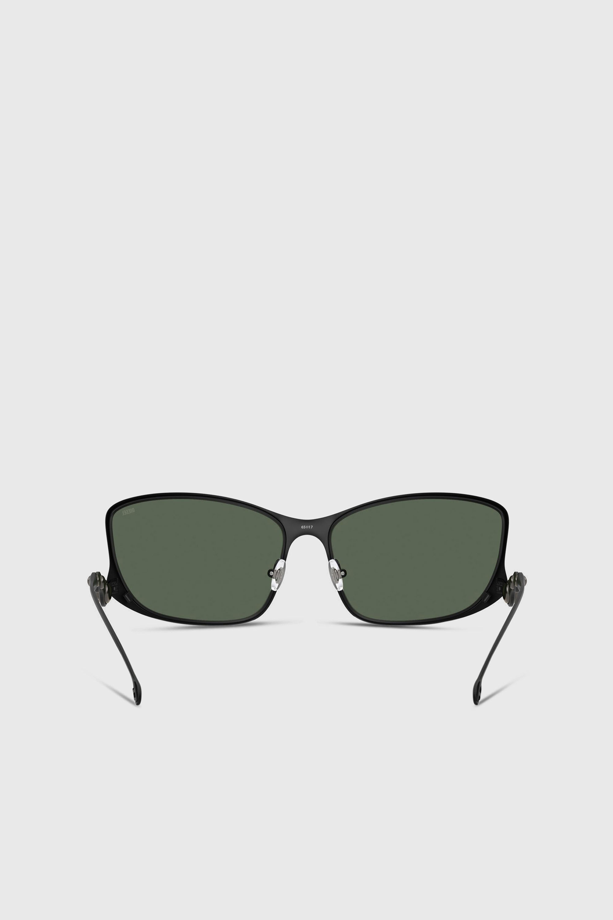 Diesel - 0DL1013, Unisex's Rectangle sunglasses in ダークグリーン - 3