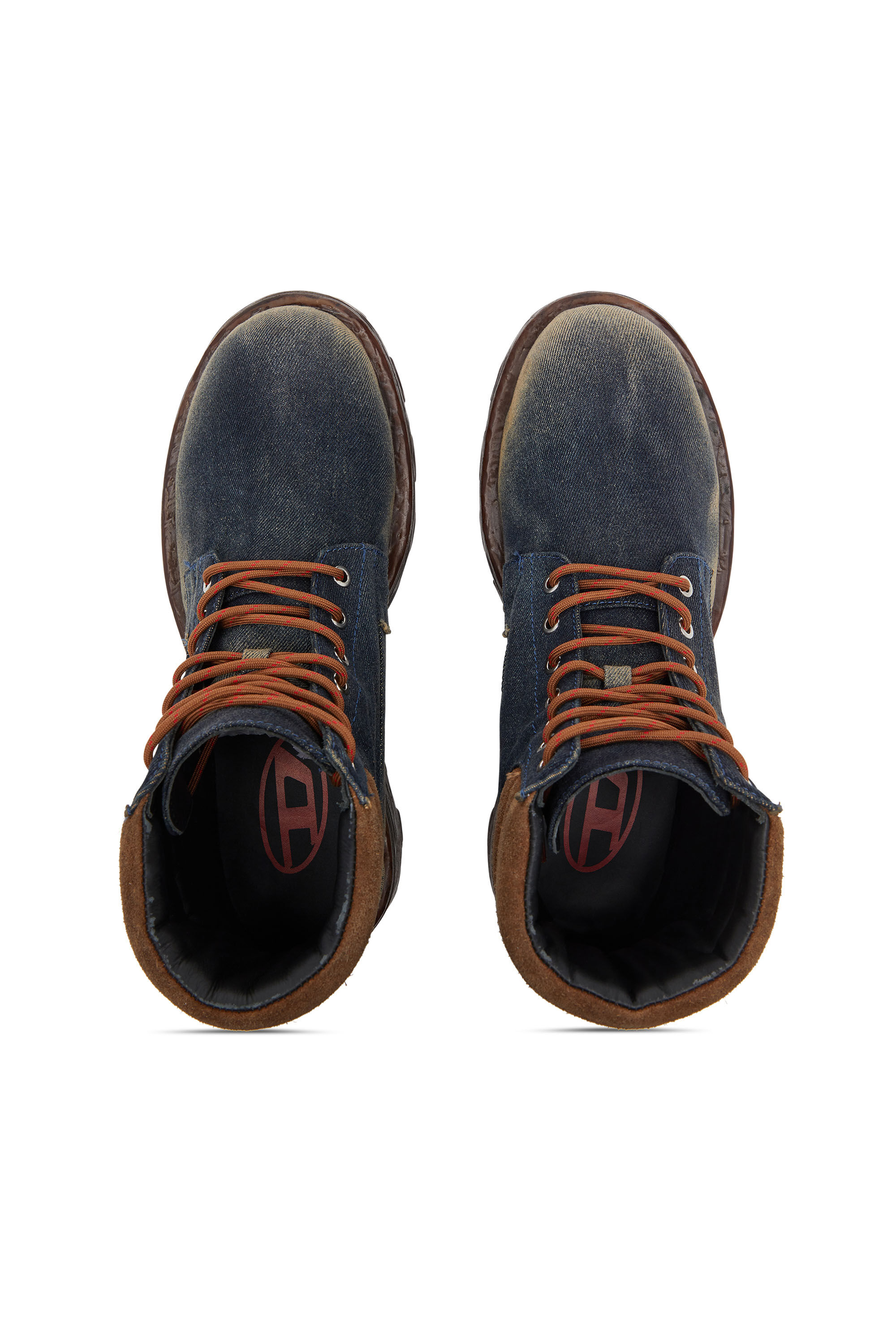 D-HAMMER LACE UP レースアップブーツ｜ブルー｜メンズ｜DIESEL