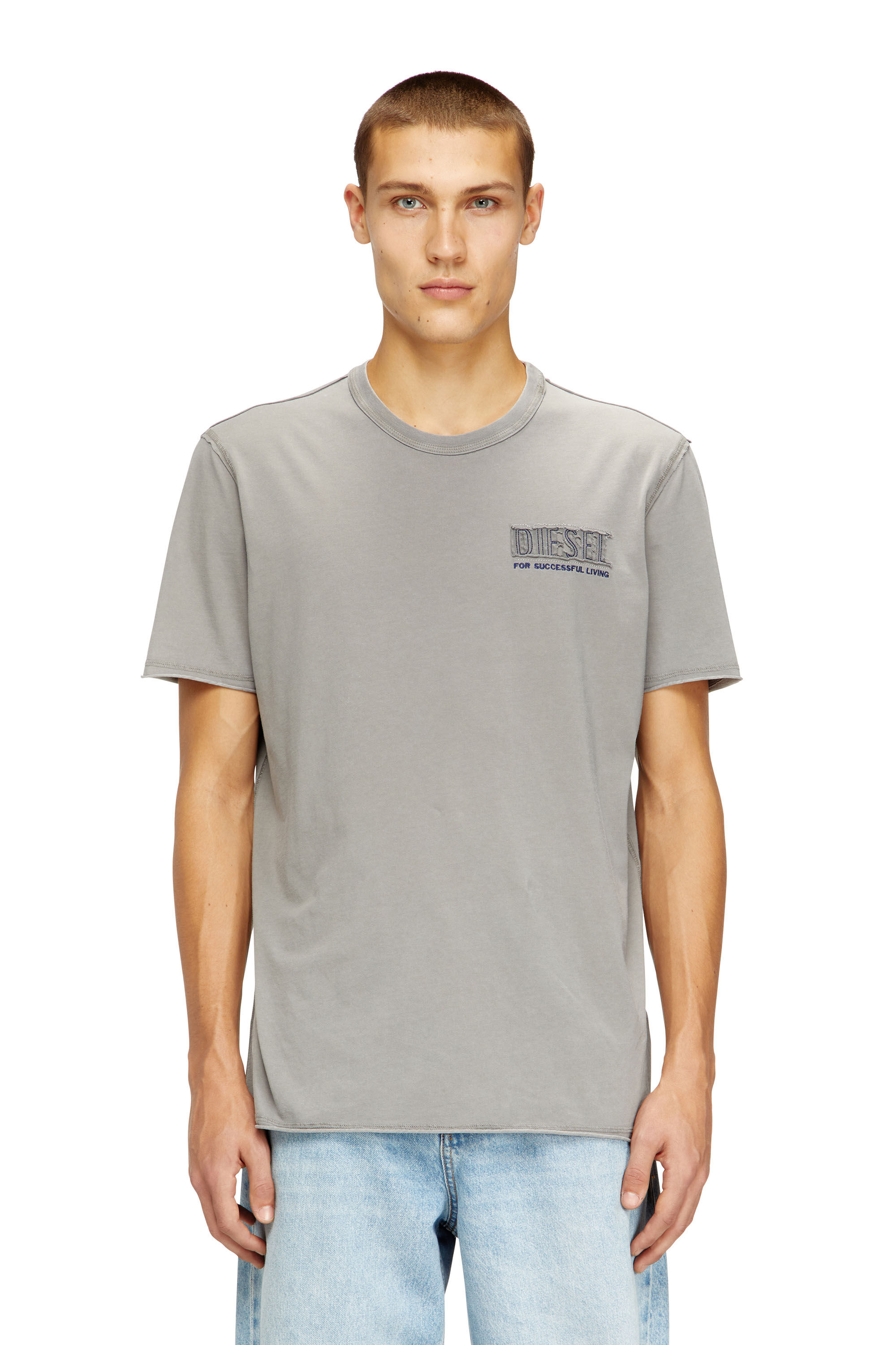 T-RAWJUST-V1 Tシャツ｜グレー｜メンズ｜DIESEL