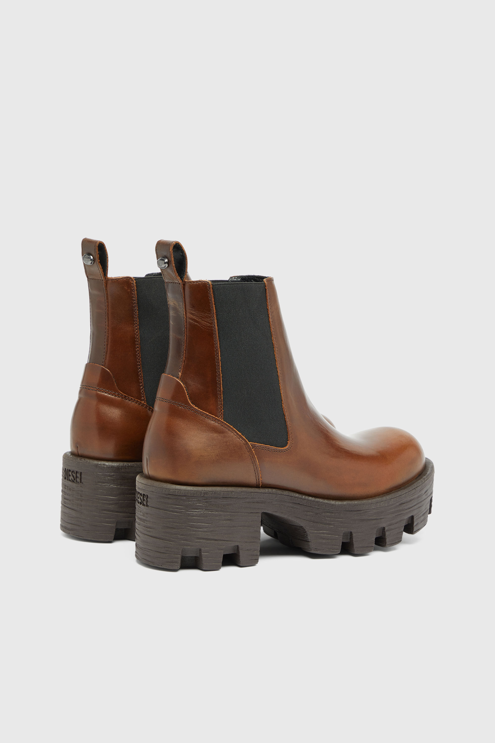 Diesel - D-HAMMER CHUNKY W, Female's チェルシーブーツ in ブラウン - 3