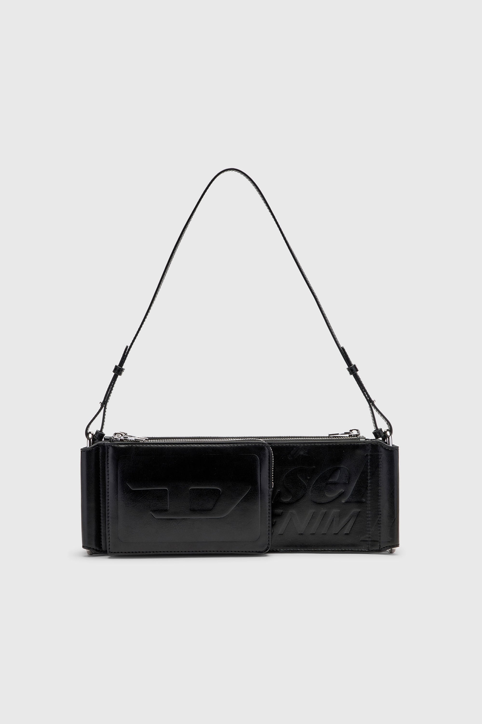 Diesel - FLAG-D SHOULDER BAG X, Unisex's Flag-D-Modular logo-embossed shoulder bag in ブラック - 2