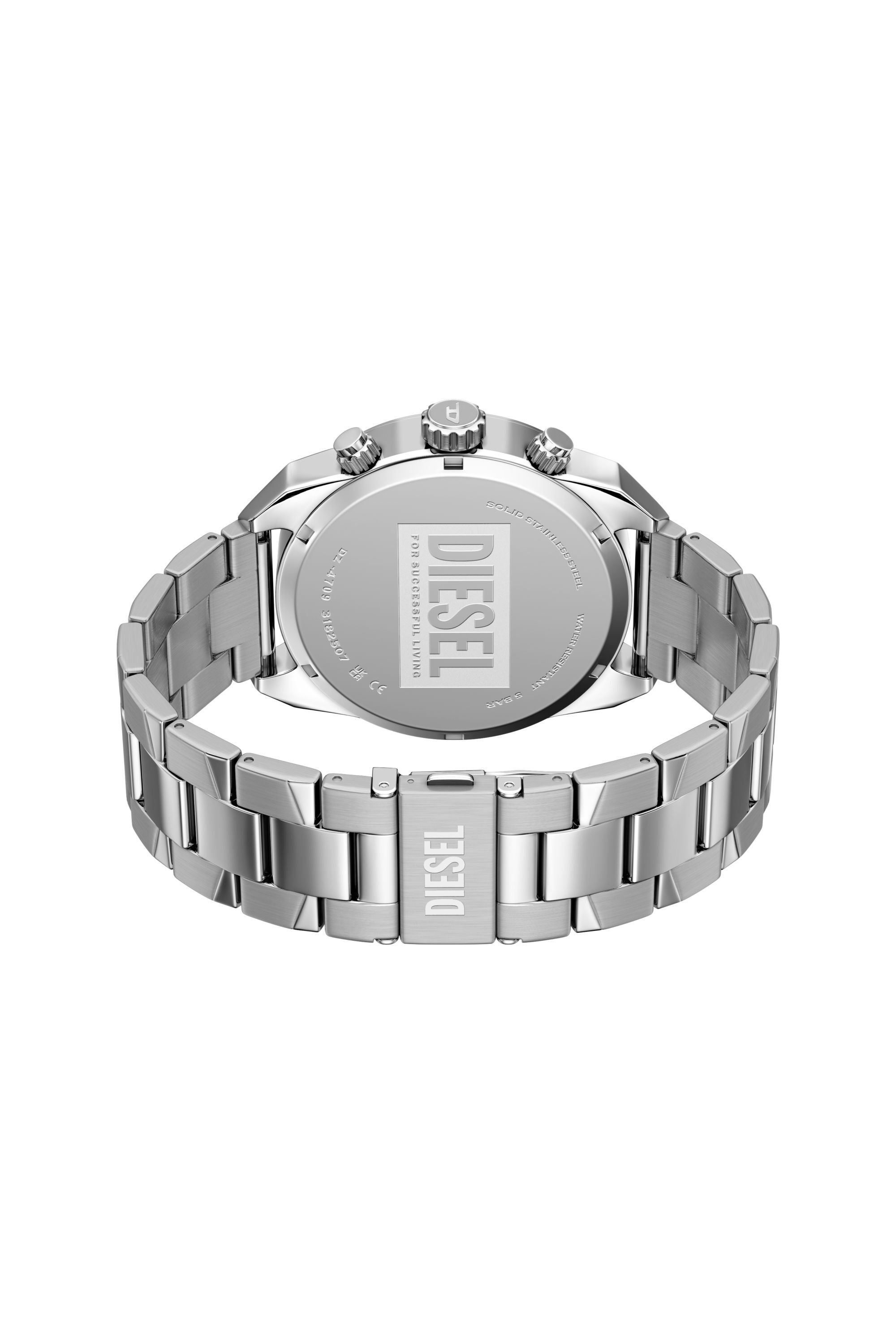 DZ4709 WATCH Spiked Stainless Steel Watch｜シルバー｜メンズ｜DIESEL