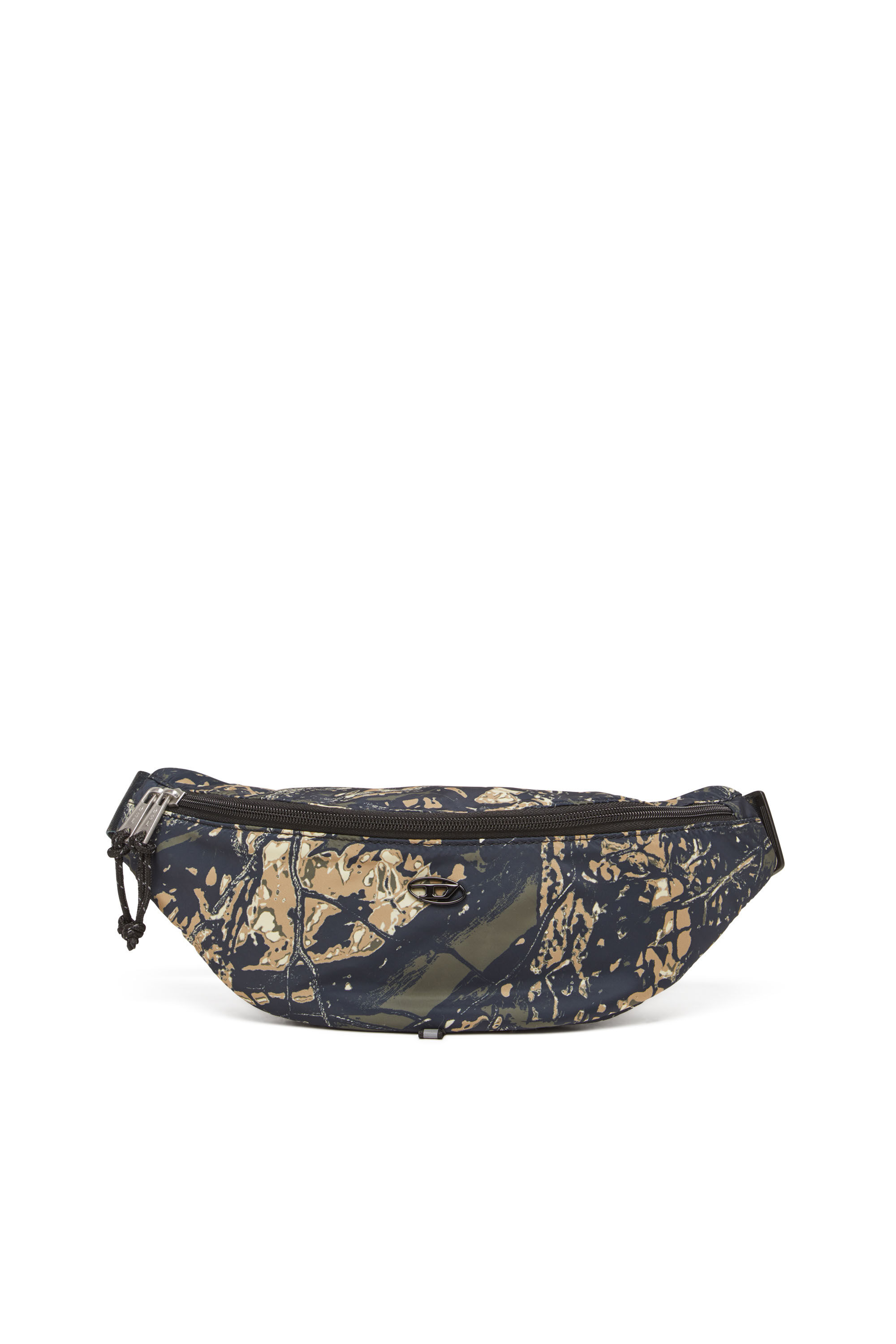 Diesel - D-PACK BELTBAG X, Male's D-Pack-Belt bag in camo-print fabric in ミリタリーグリーン - 2