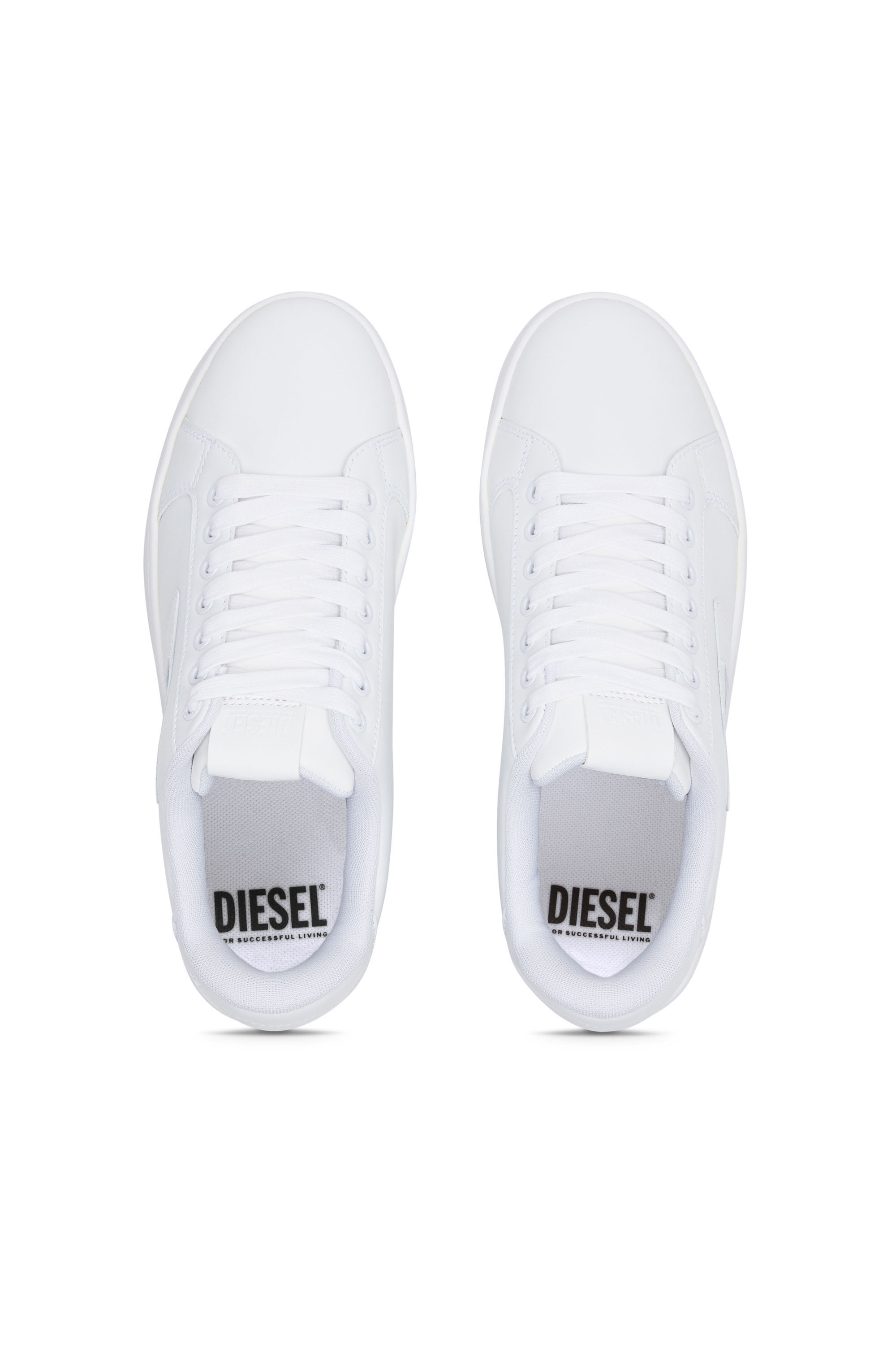 Diesel - S-ATHENE BOLD X, Female's カウレザープラットフォームスニーカー in ホワイト - 5