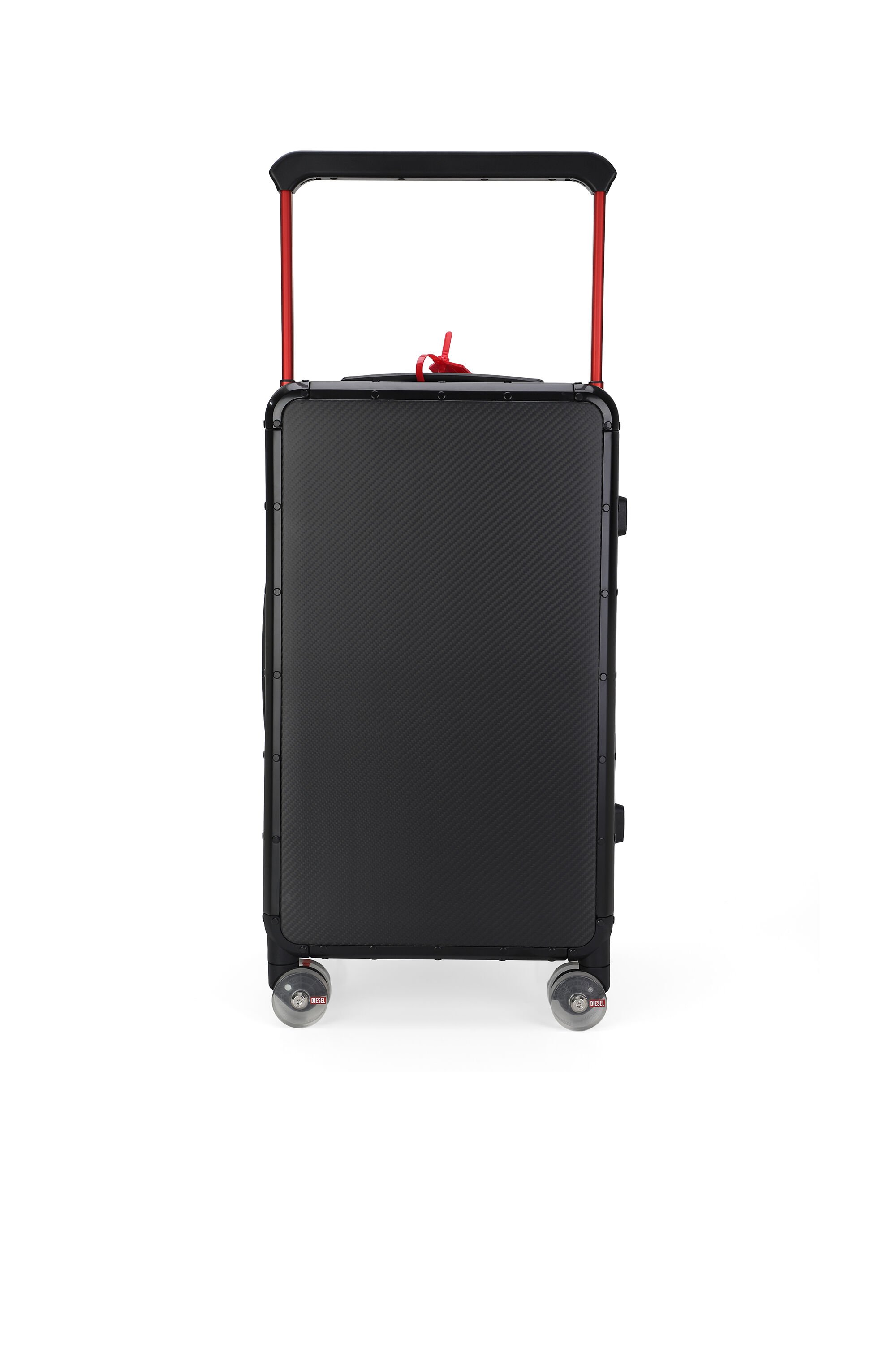 Diesel - DIESEL CARBON FIBER TROLLEY-BLACK- DSL00, Unisex's Carbon Fiber Carry-On Luggage 24" in ブラック - 2