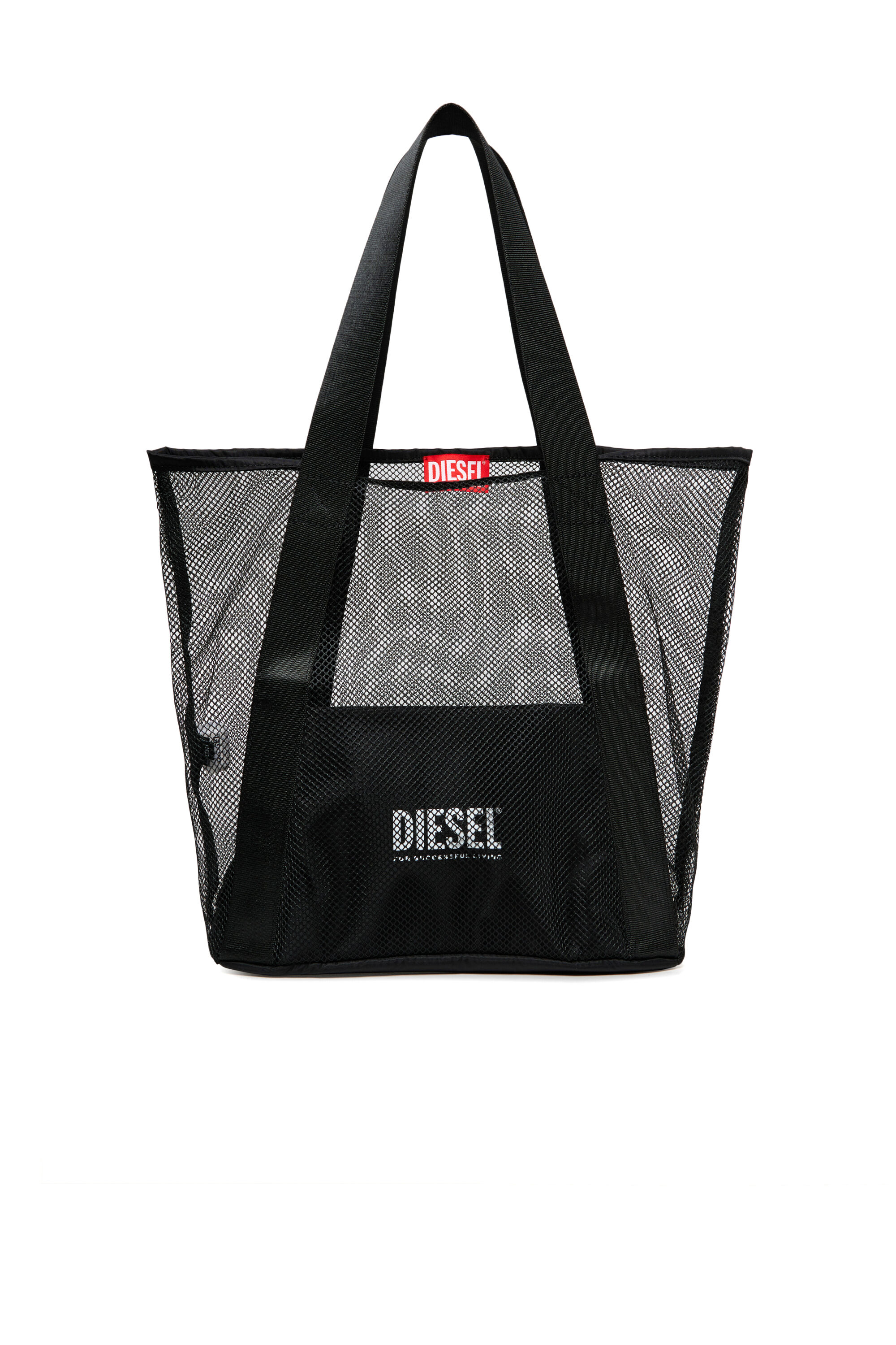 Diesel - WAPYS, Female's WAPYS-Tote bag in nylon mesh in ブラック - 1