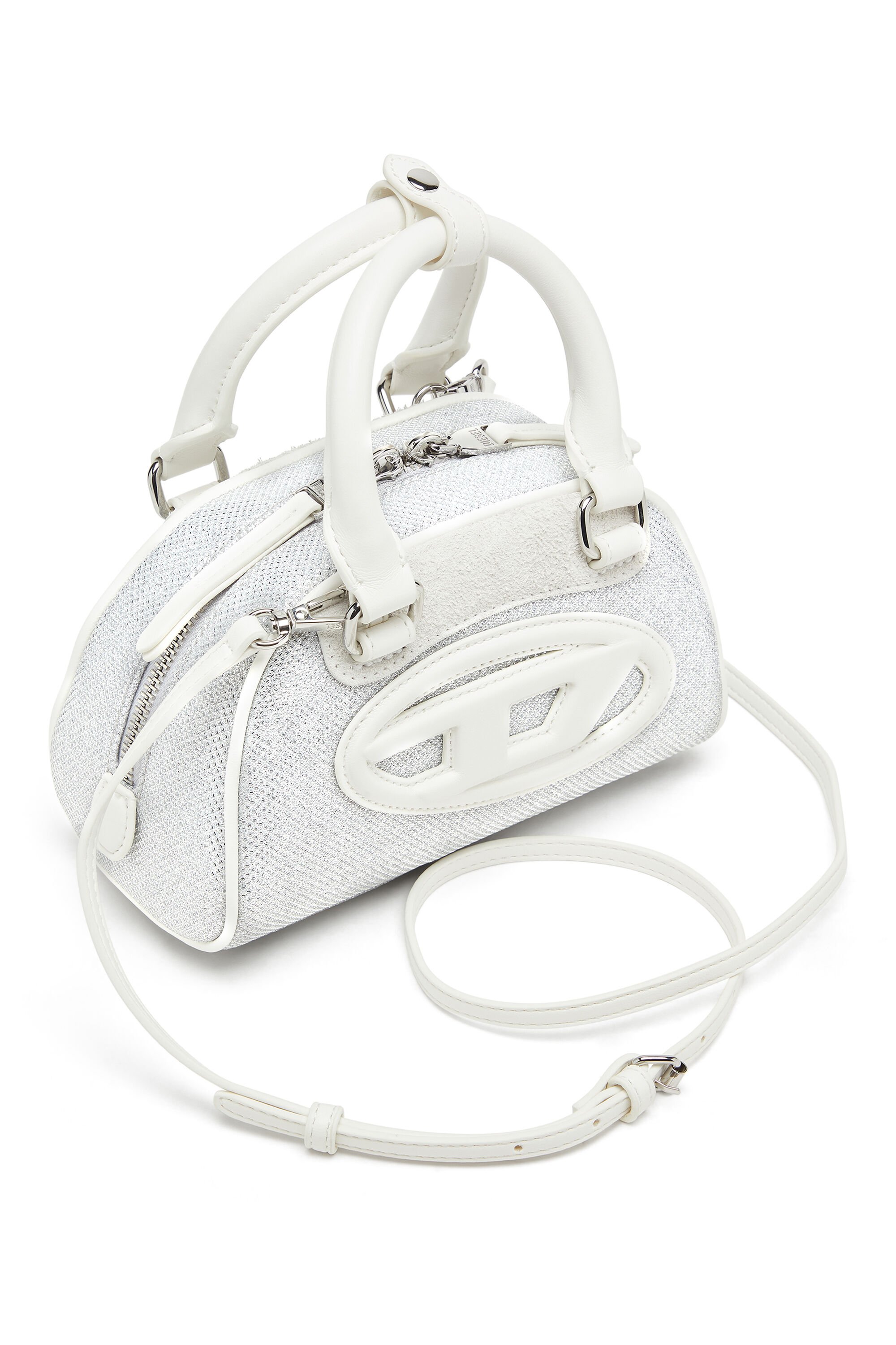 1DR DOME CROSSBODY 1DR Dome-Mini bowling bag in lurex fabric