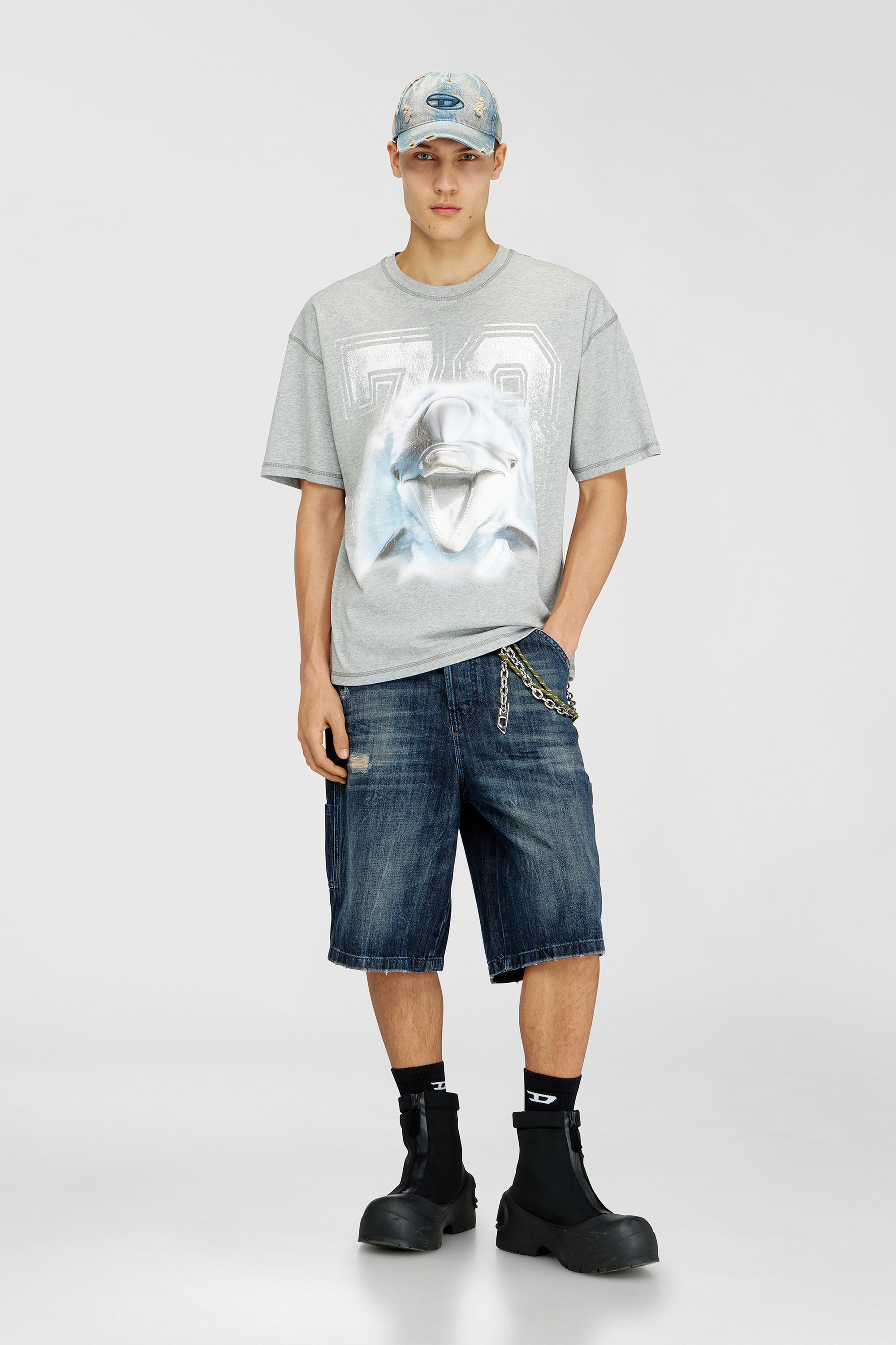 Diesel - C-ENIC, Male's ベースボールキャップ in ブルージーンズ - 4