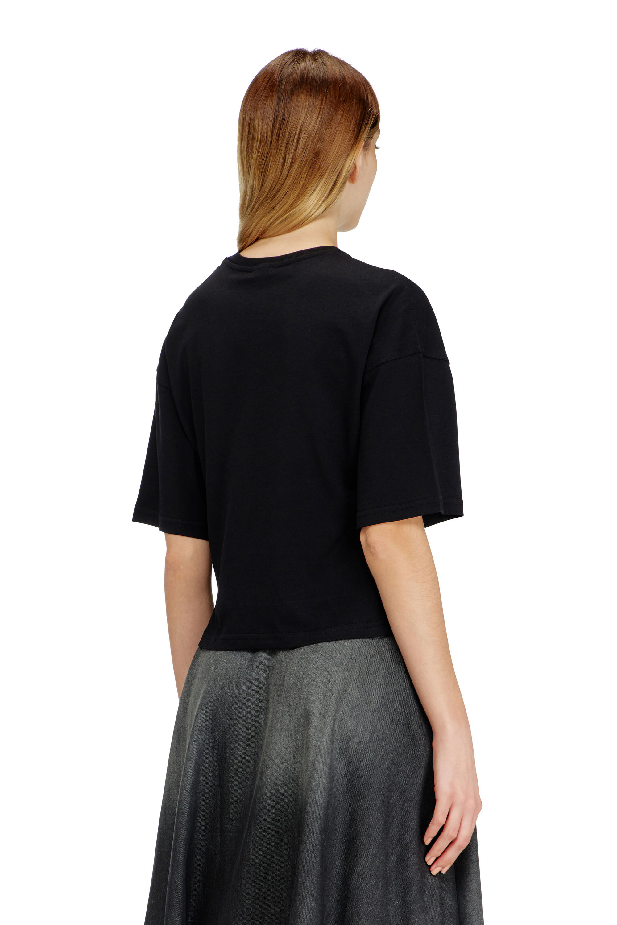 Diesel - T-CROPYN, Female's Jersey T-shirt with embroidery in null - 4