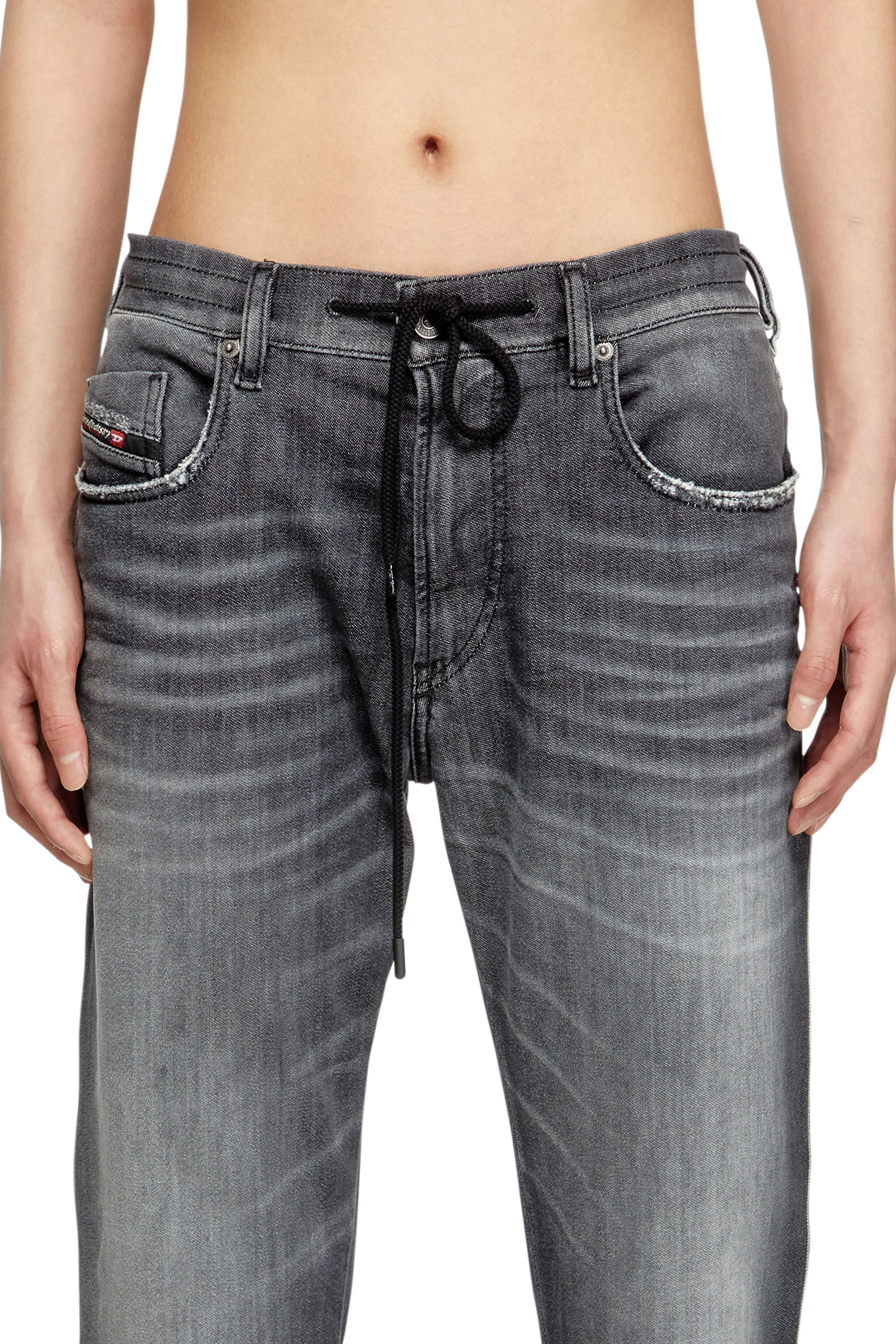Diesel - Male's Slim 2062 D-Strukt Joggjeans® 09M67, ブラック/ダークグレー - 4
