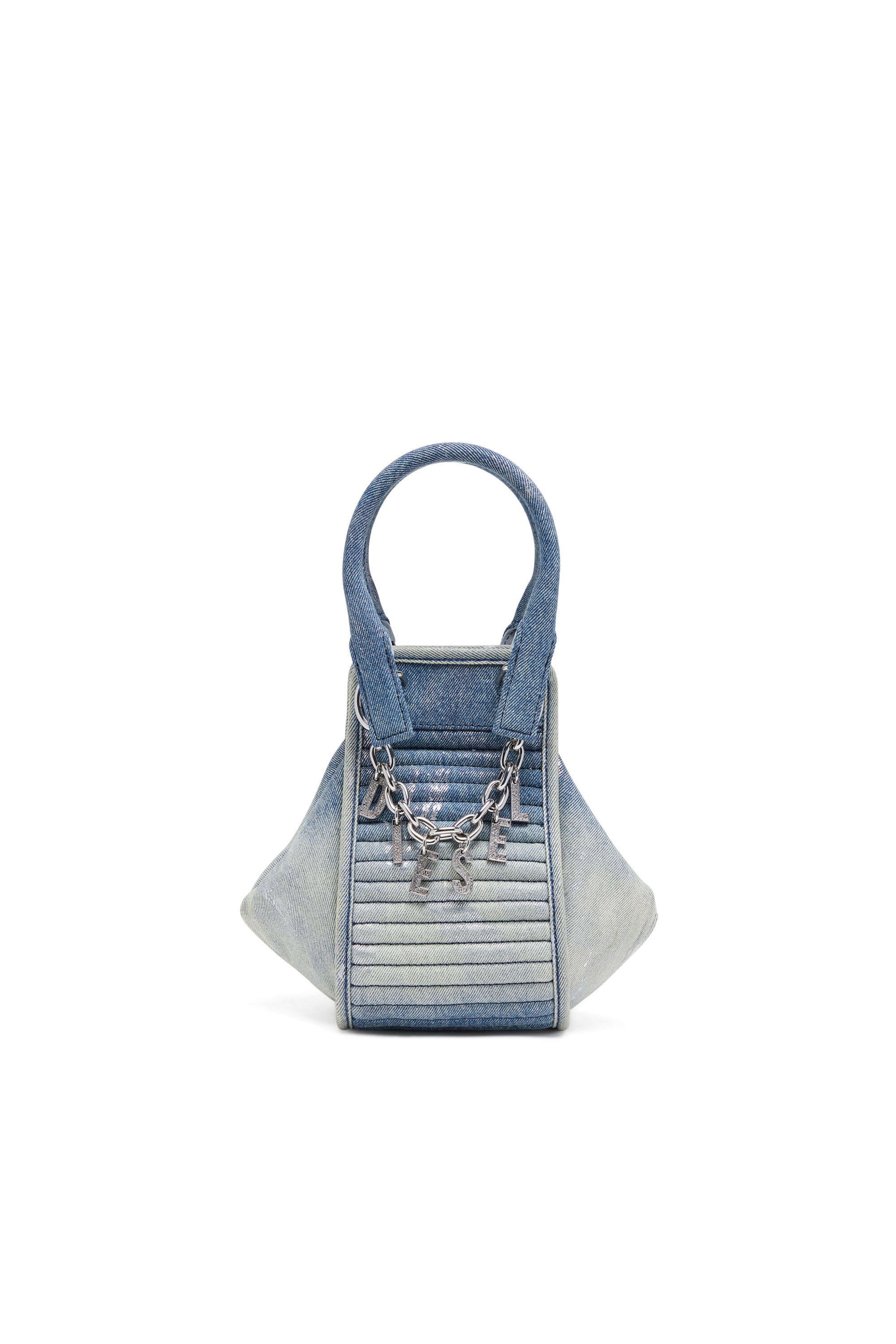 Diesel - D-VINA-XS, Female's D-Vina-Xs-Handbag in reflective solarised denim in ブルー - 1