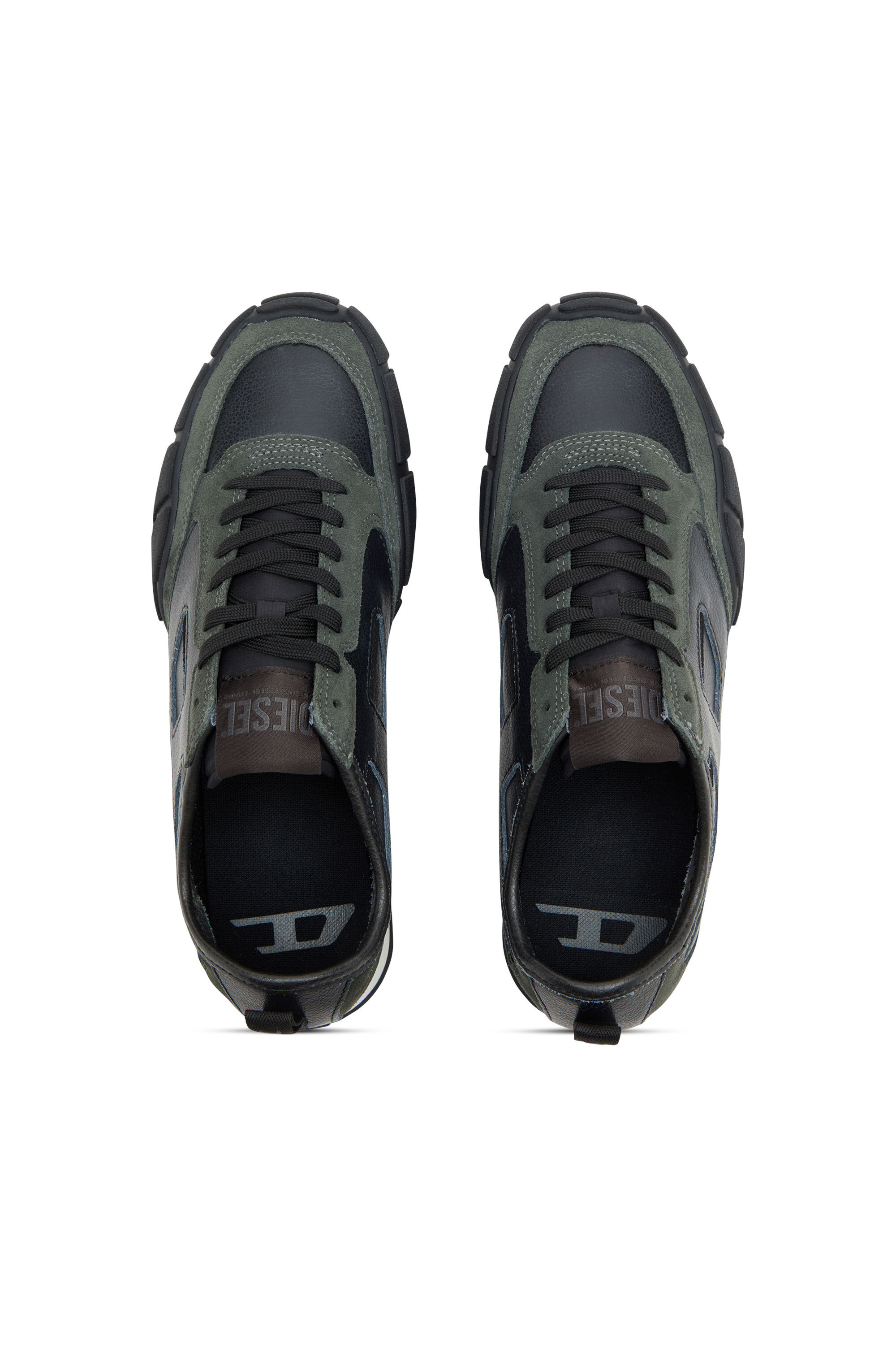 Diesel - S-PAGODHA LOW, Male's S-Pagodha-Sneakers in leather and suede in null - 6