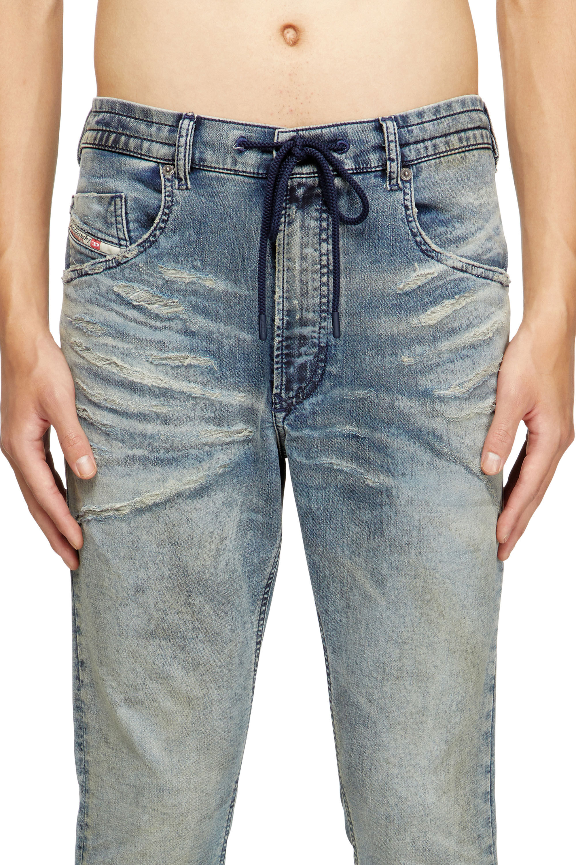 Diesel - Male's Regular 2032 D-Krooley Joggjeans® 09M37, ミディアムブルー - 5