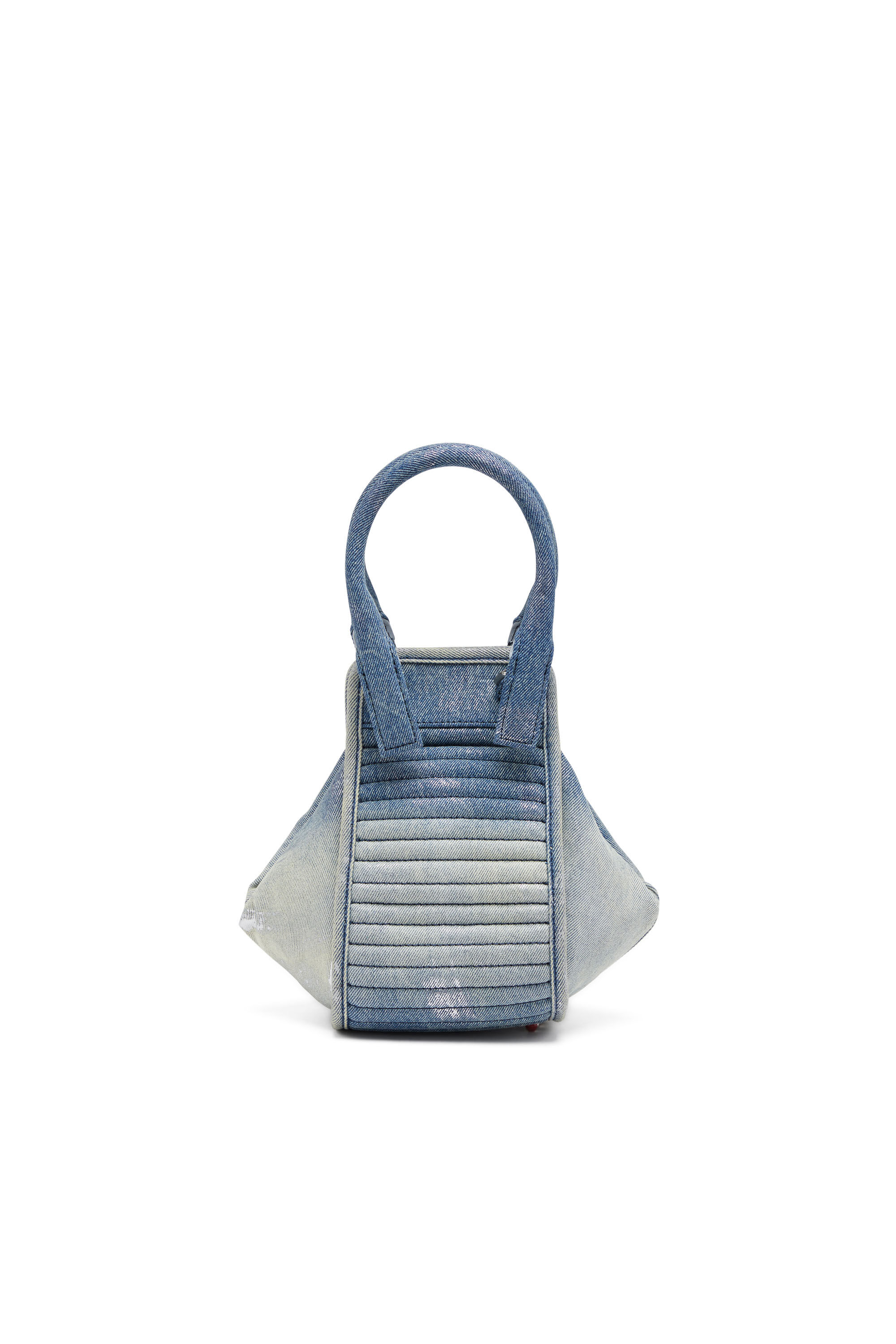 Diesel ウィメンズ バッグ D-VINA-RR XS ソラライズド デニム チャームド ハンドバッグ ブルー｜ディーゼル（DIESEL ）公式オンラインストア