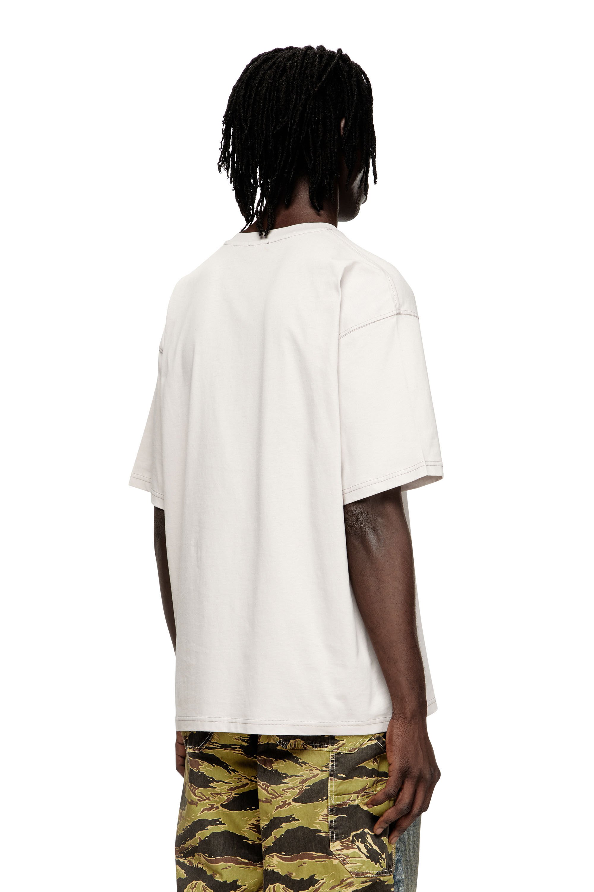 Diesel - T-BOXT-T25, Male's Tシャツ in ライトグレー - 4