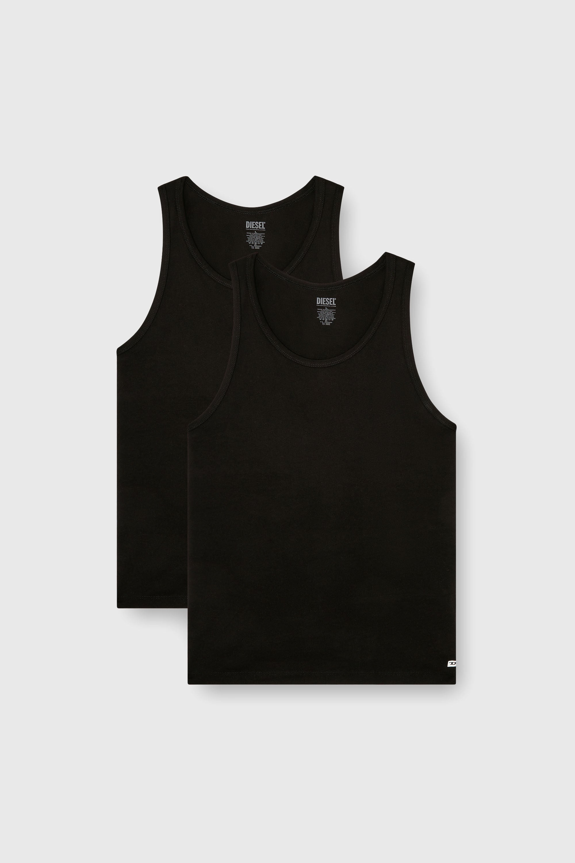 Diesel - WALTY-D-BOX-2PACK, Male's タンクトップ2枚パック in ブラック - 2