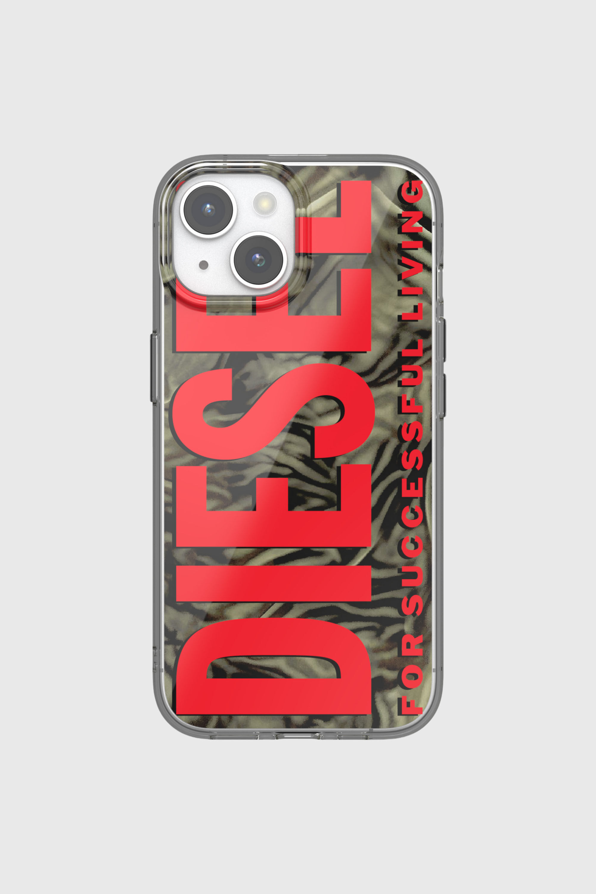 Diesel - 60047 AOP CASE, Unisex's iPhone 15 in レッド/グリーン - 2