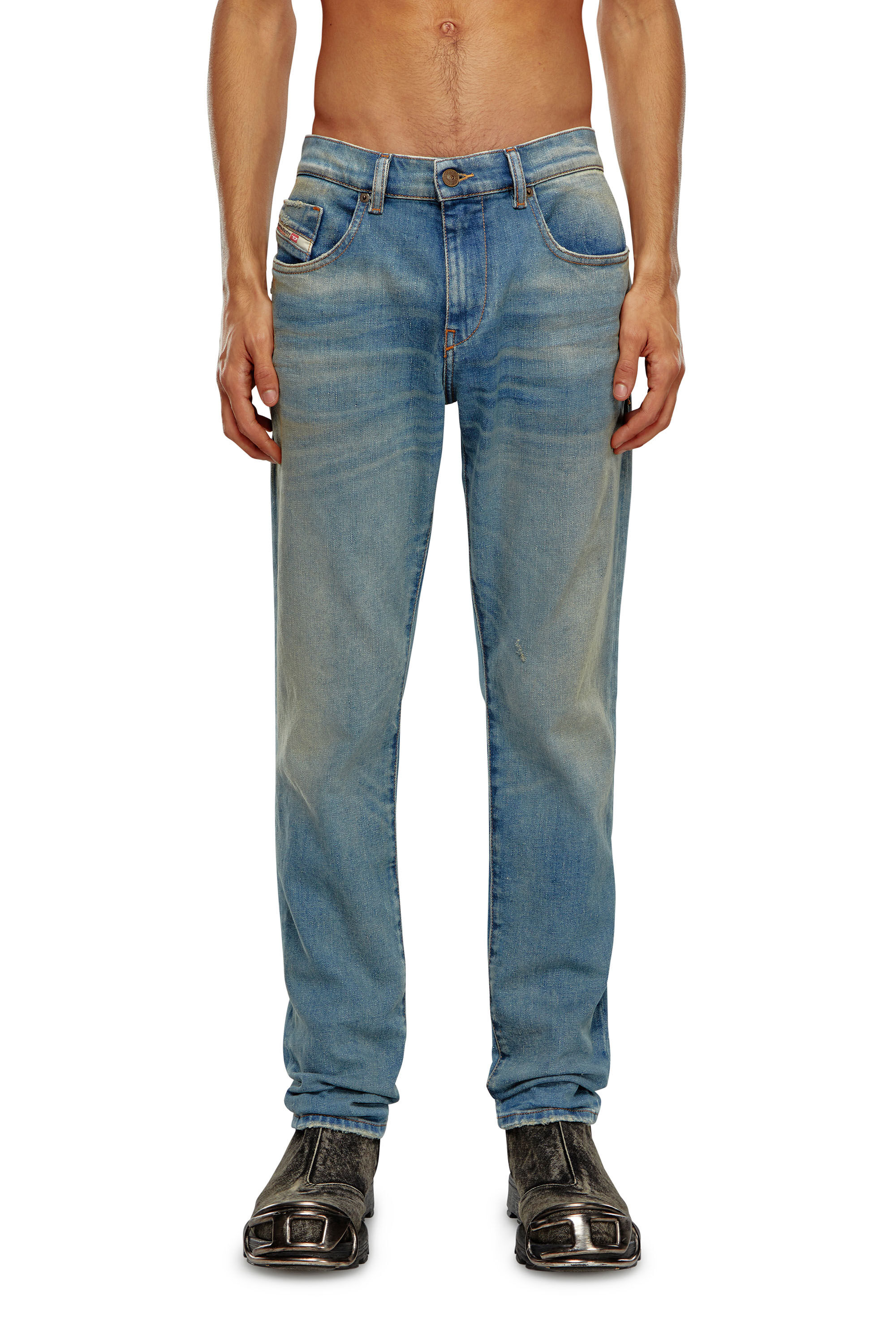 Diesel - Slim Jeans 2019 D-Strukt 09H50, ミディアムブルー - Image 3
