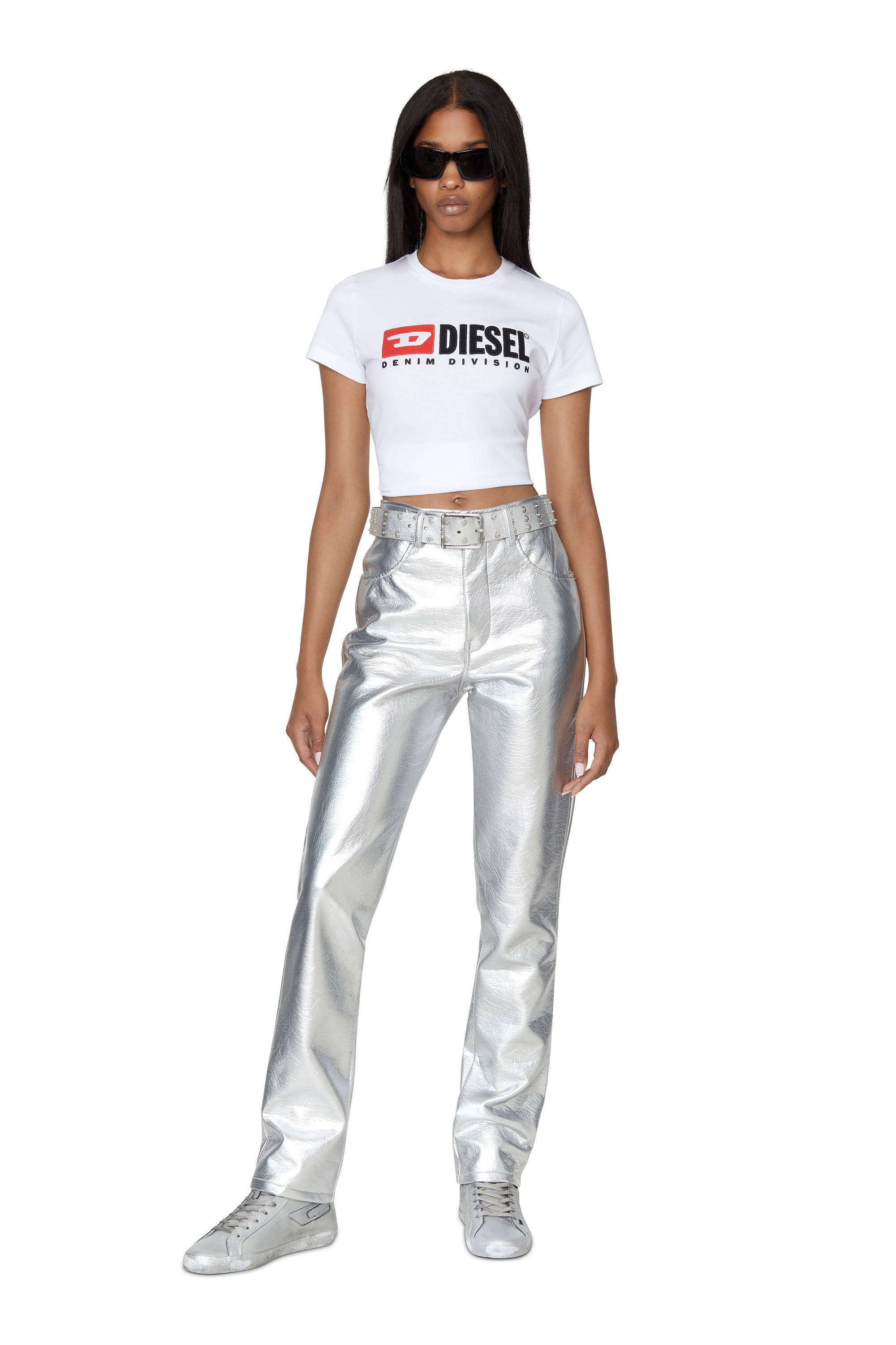 Diesel - T-SLI-DIV, Female's 半袖 Tシャツ in ホワイト - 1