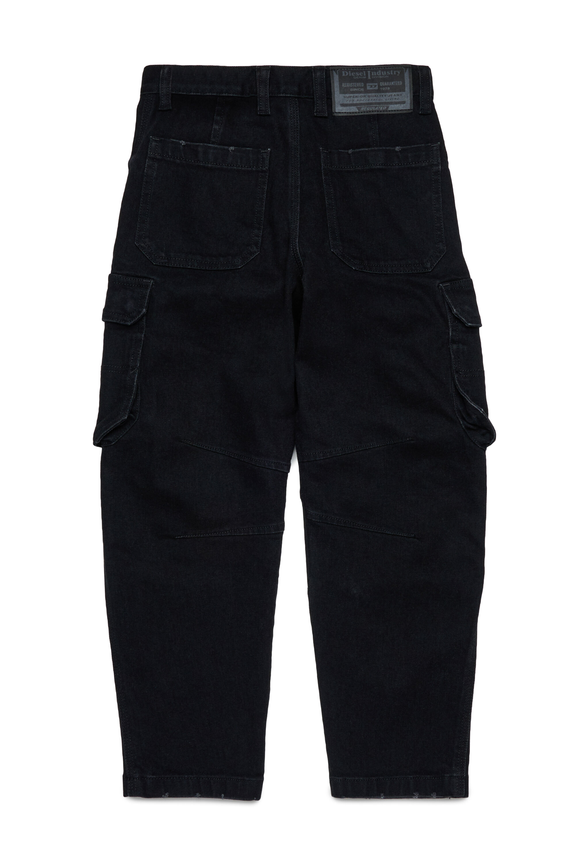 デニム・ジーパン DIESEL CARGO DENIM JEANS 1996 D-Sire Women: Cargo Jeans with pockets, medium blue