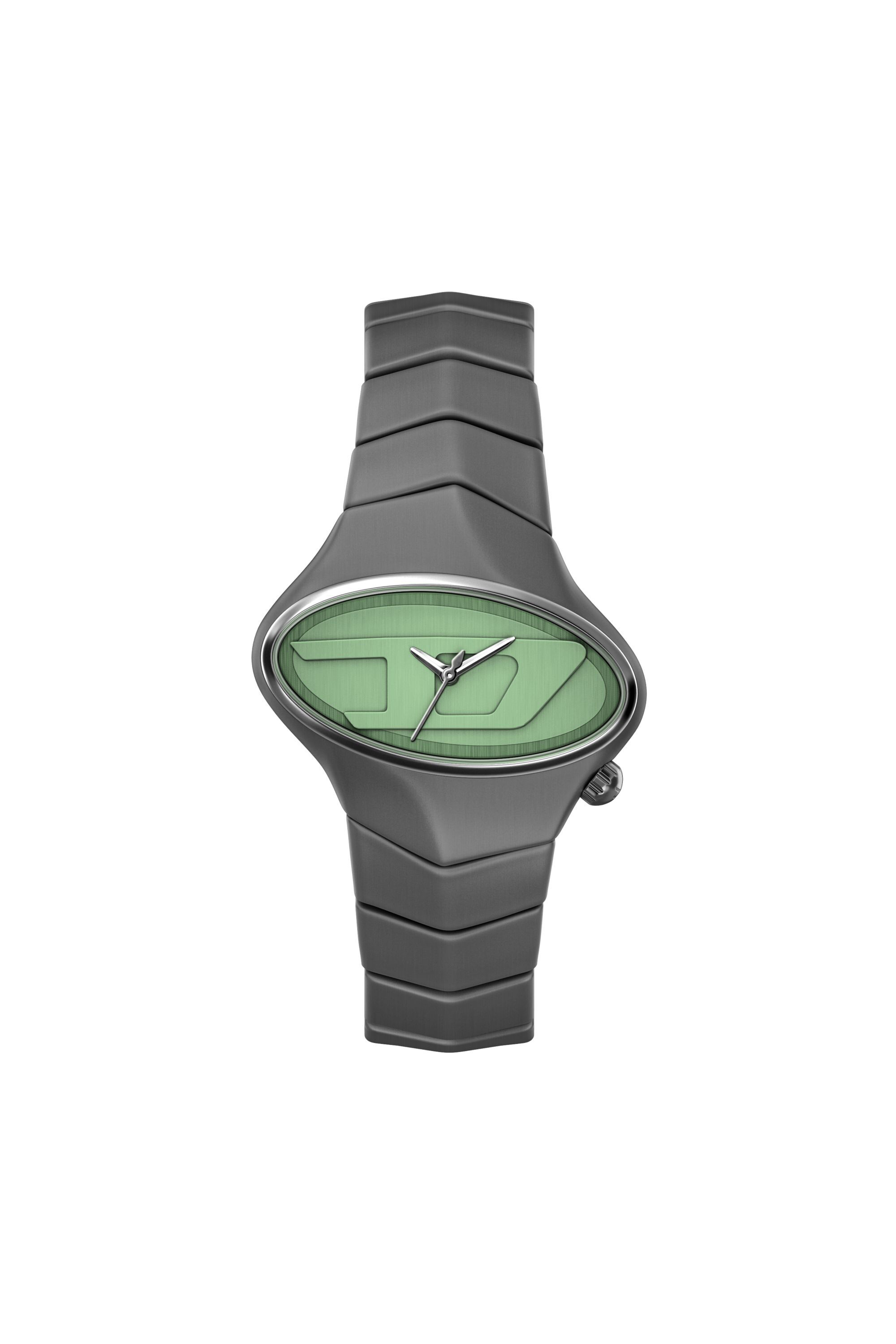 DZ2241 WATCH D-Rush gunmetal stainless steel watch｜グレー｜メンズ