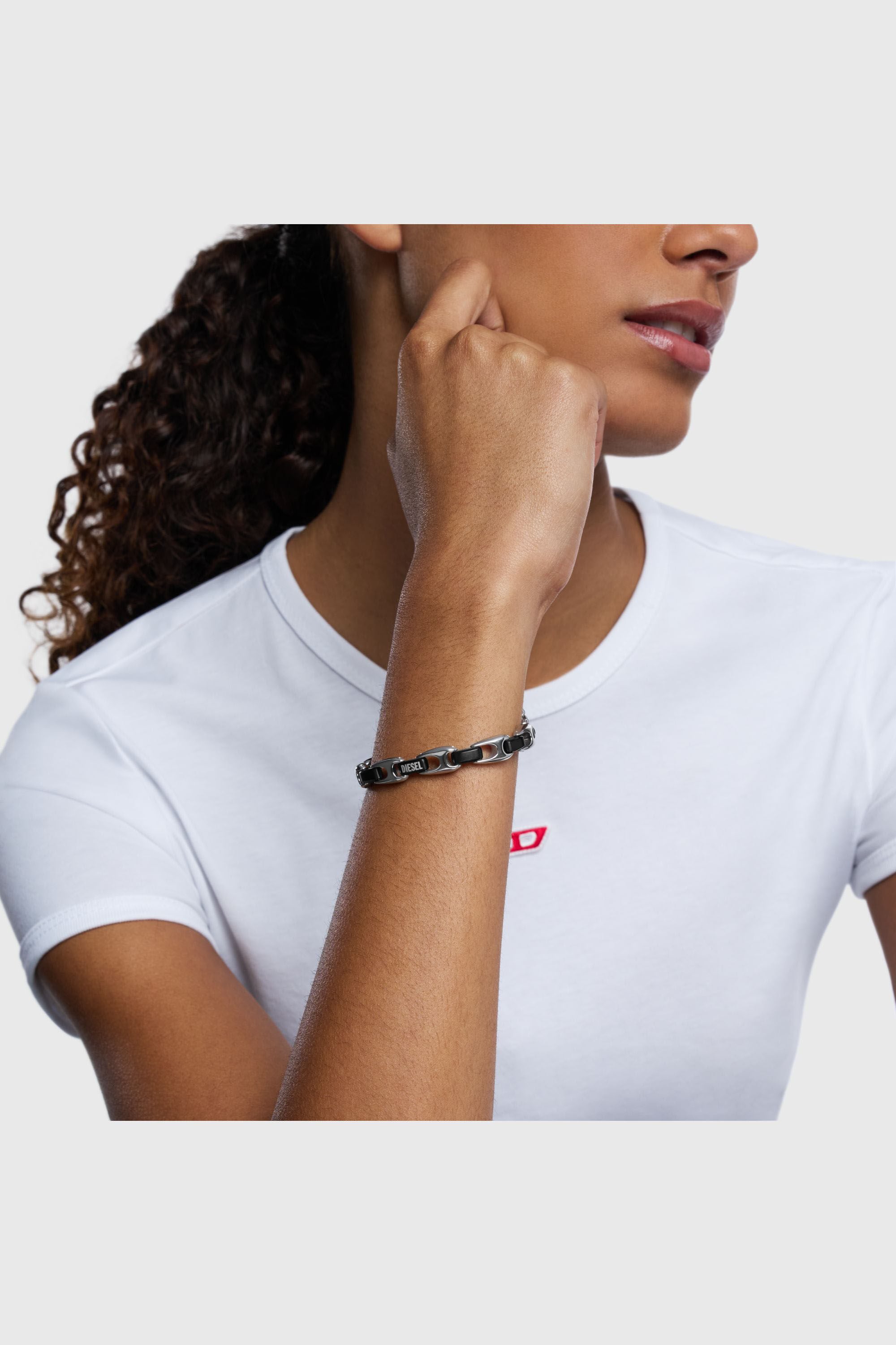 Diesel - DX1634931 JEWELLERY, Unisex's ブレスレット in シルバー/ブラック - 3