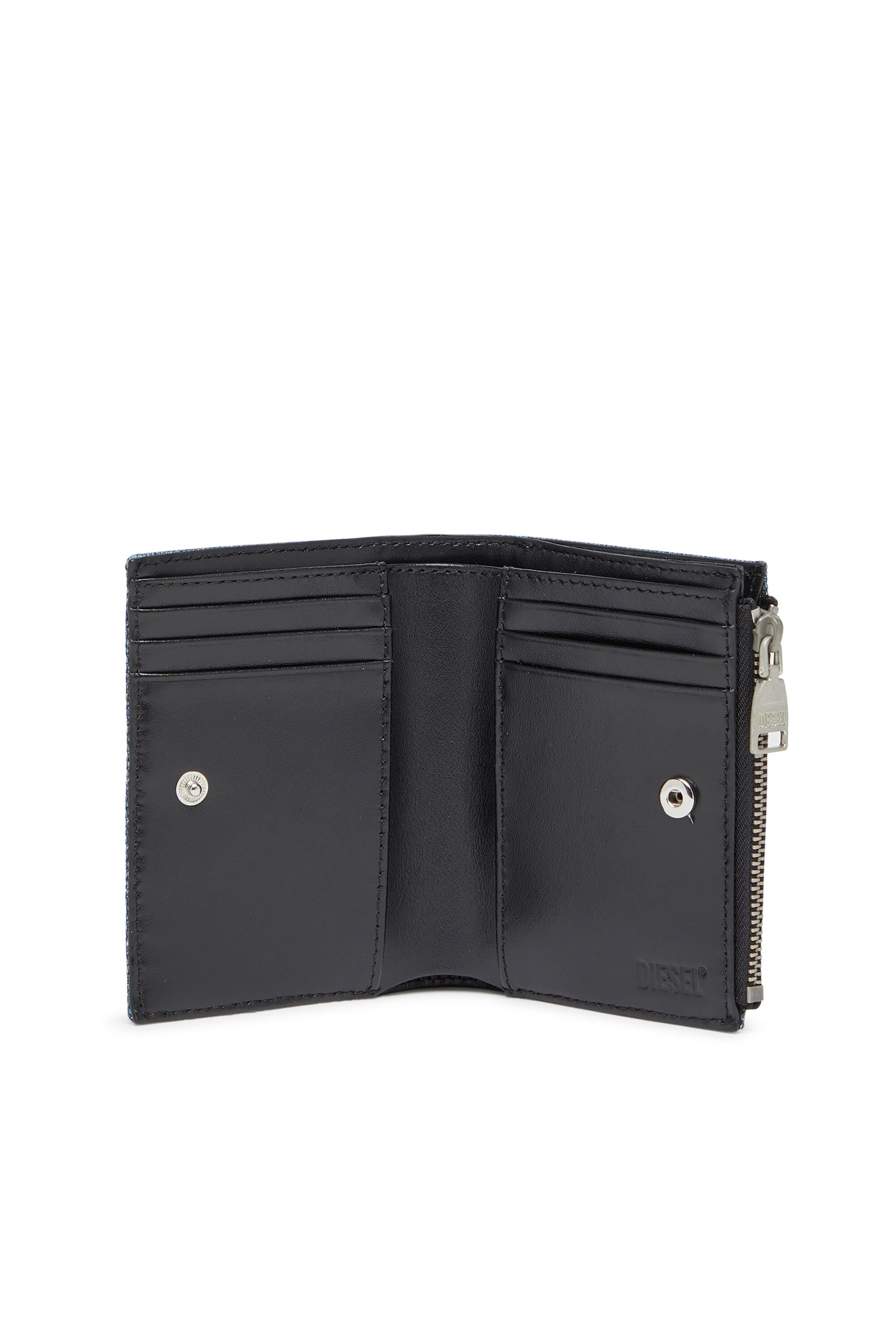Diesel - 1DR BI-FOLD ZIP II, Female's 二つ折りウォレット in ブルー - 3