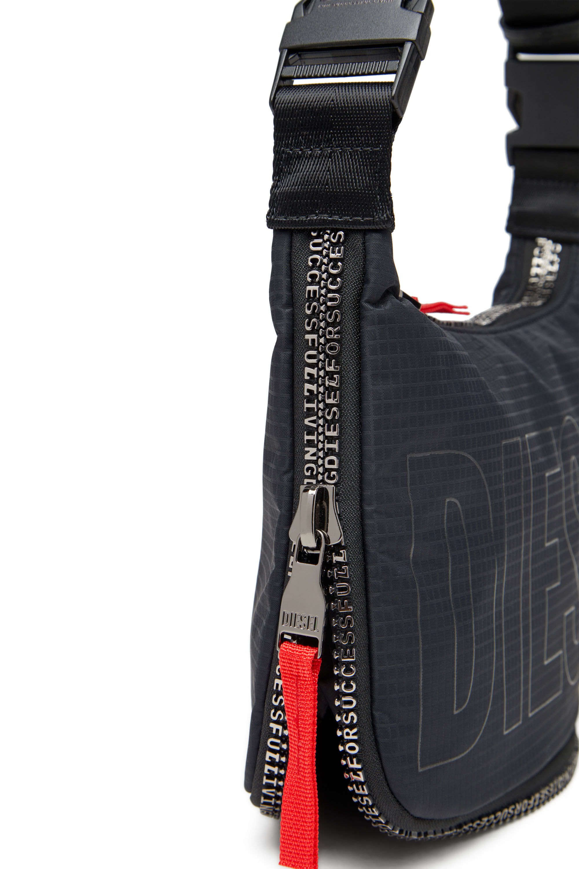 Diesel - ZIP-D CROSSBODY BAG X, Unisex's Zip-D X-Expandable utilitarian shoulder bag in ブラック - 6