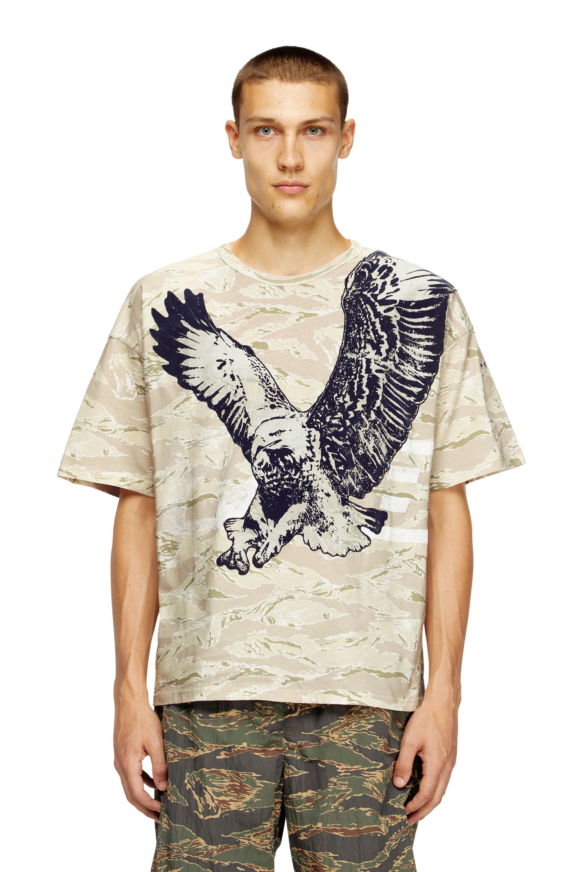Diesel - T-BOXT-T14, Male's Tシャツ in ベージュ - 3